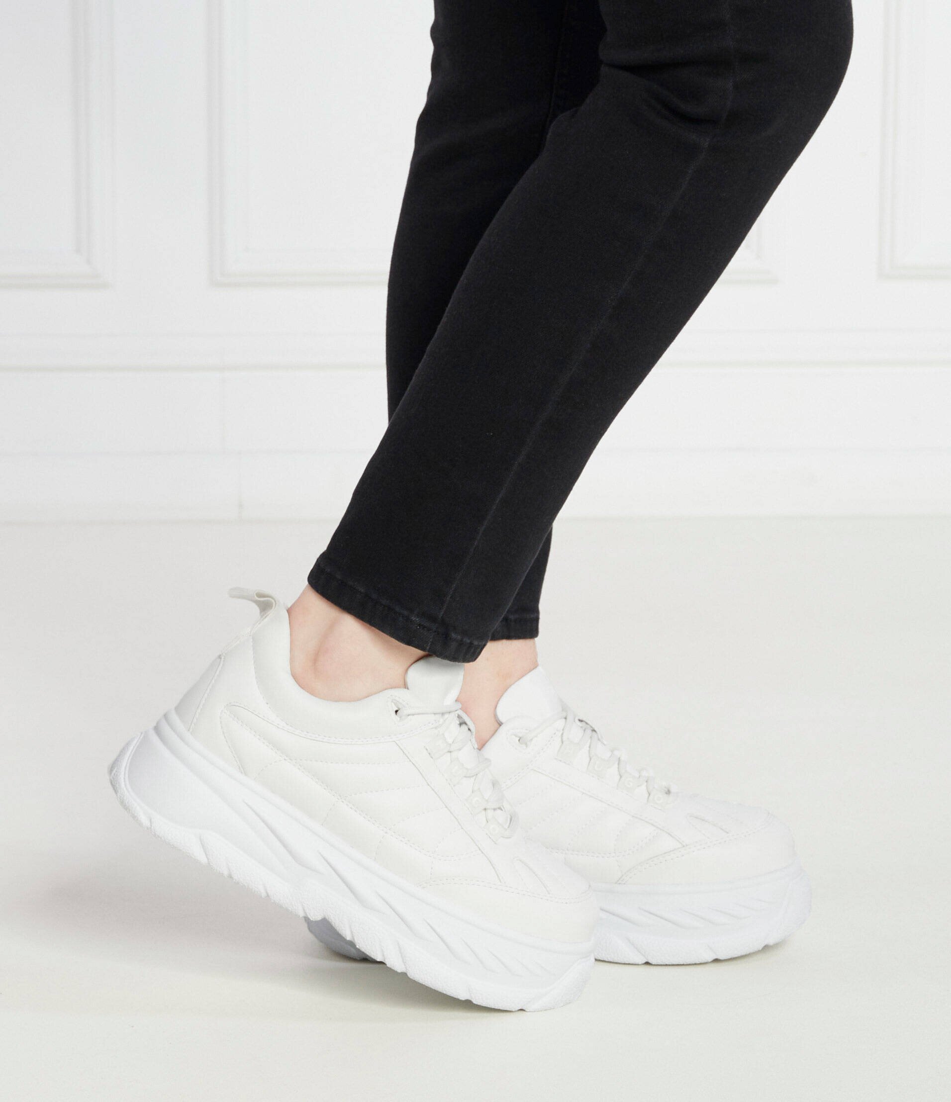 Hugo Sneakers Jodene cu adaos de piele