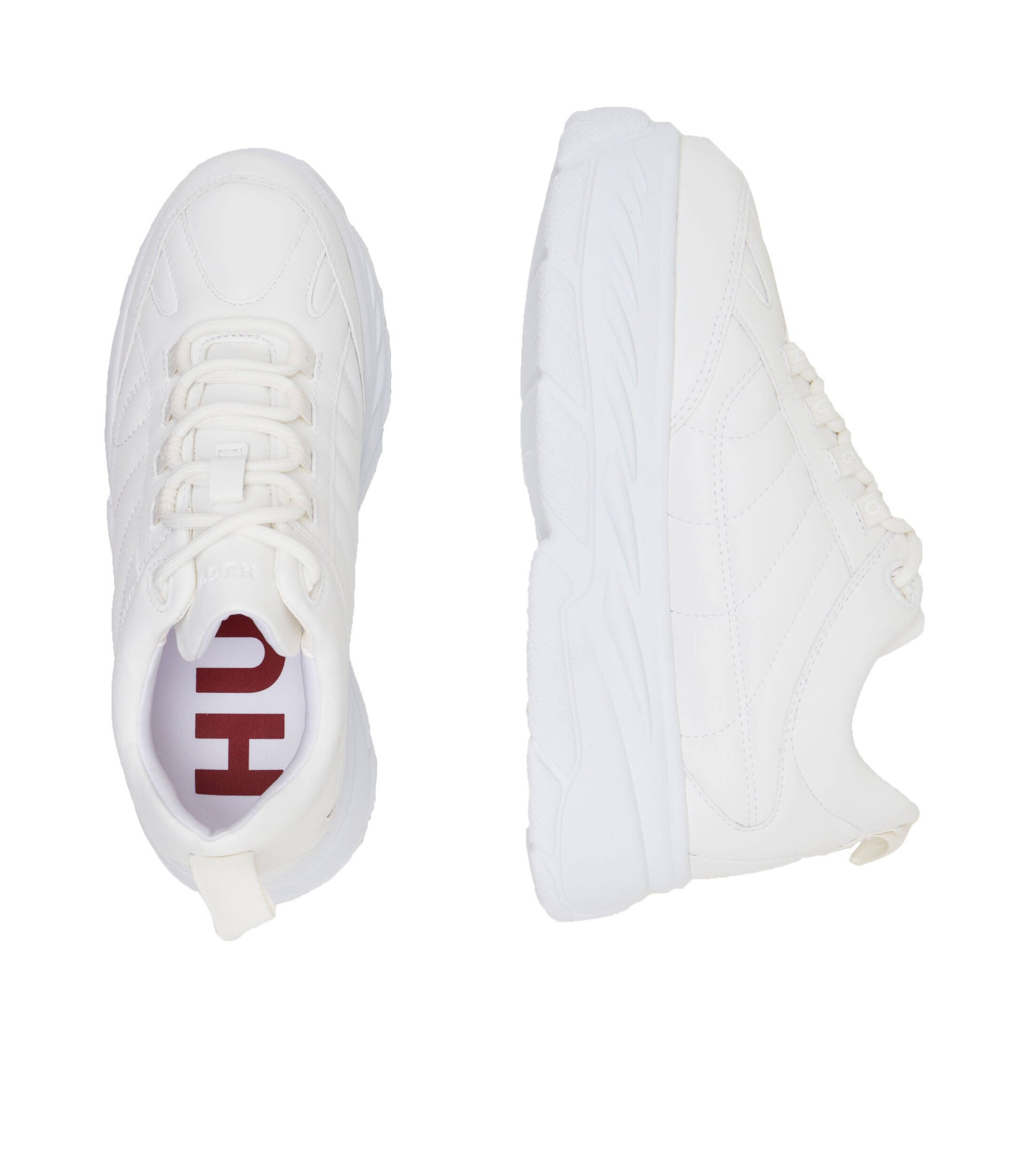 Hugo Sneakers Jodene cu adaos de piele