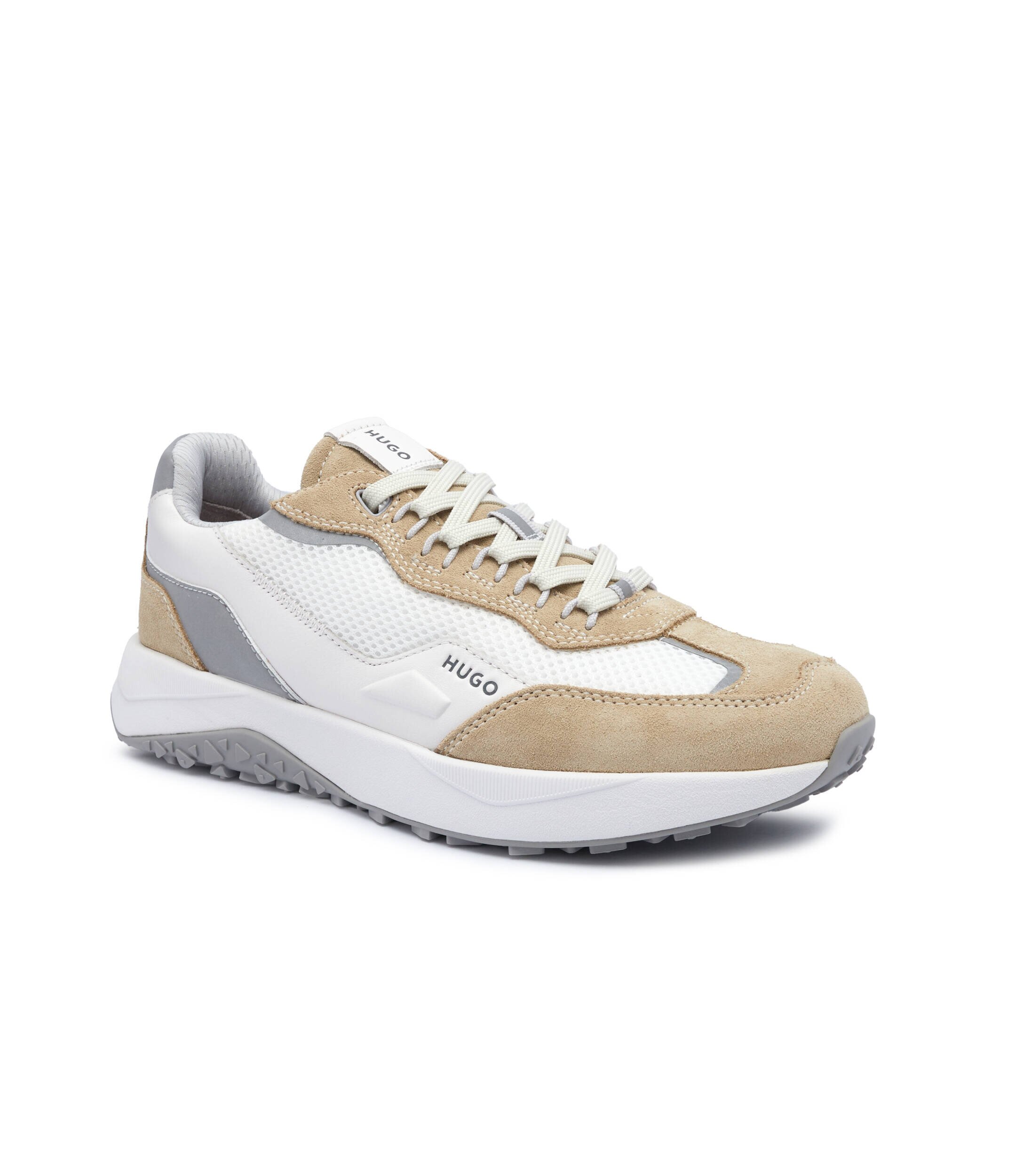 Hugo Sneakers Kane cu adaos de piele