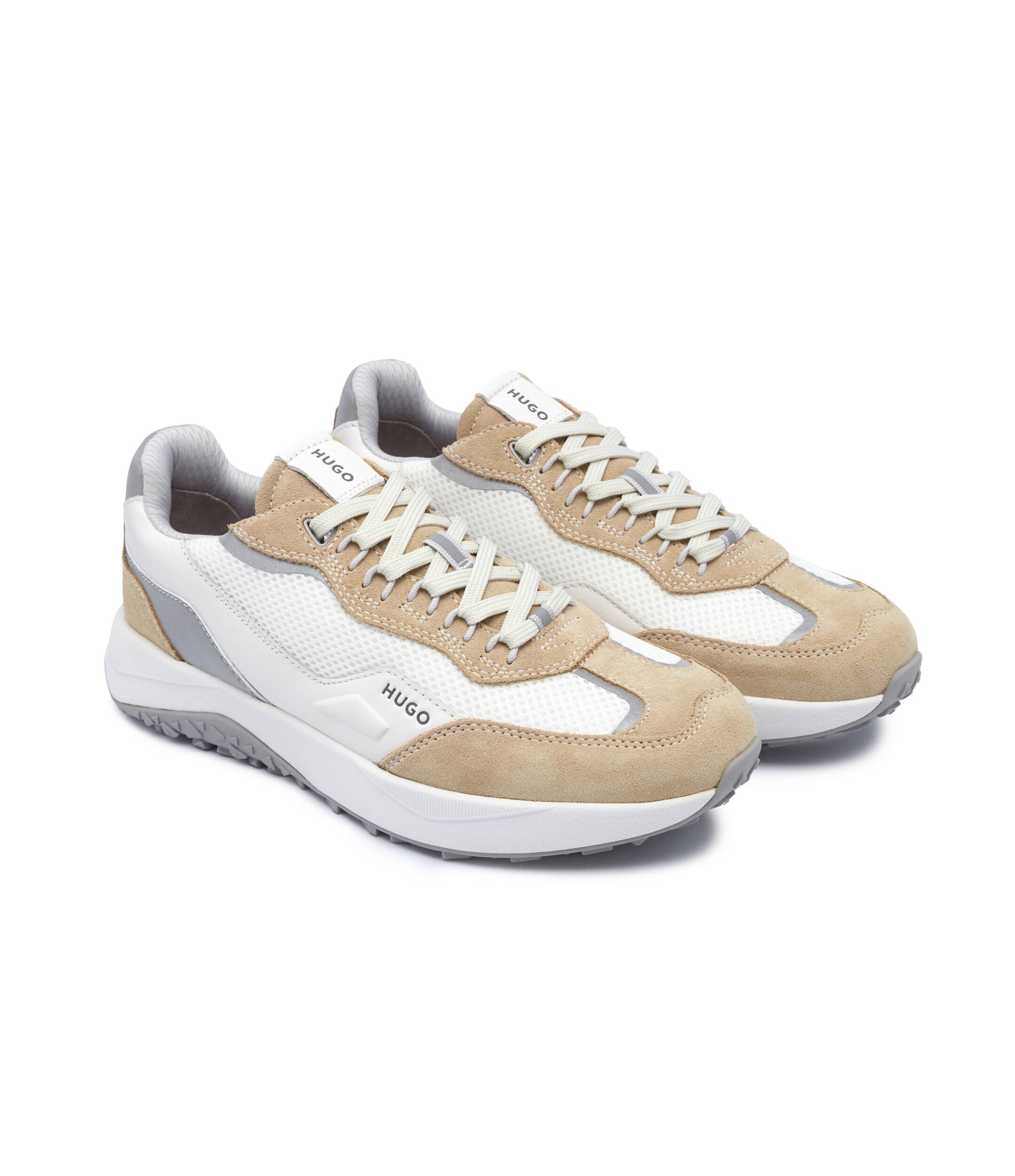 Hugo Sneakers Kane cu adaos de piele