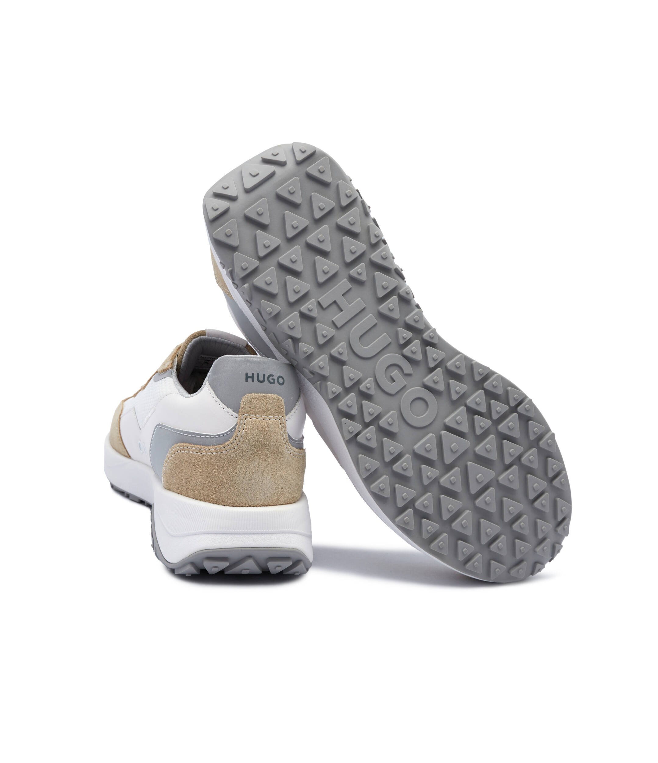 Hugo Sneakers Kane cu adaos de piele