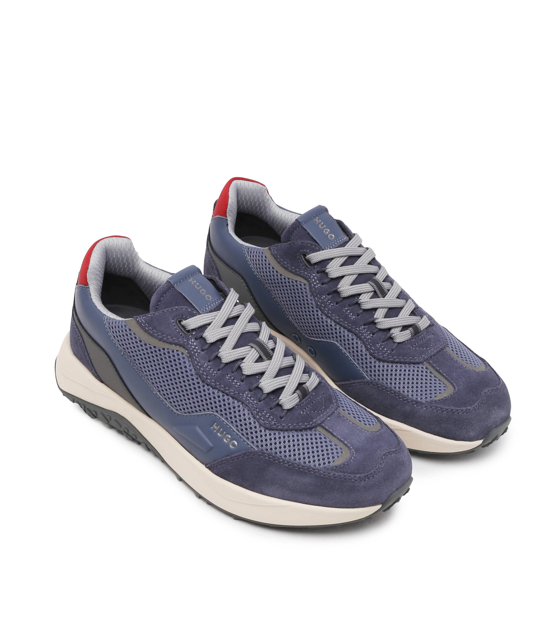 Hugo Sneakers Kane cu adaos de piele