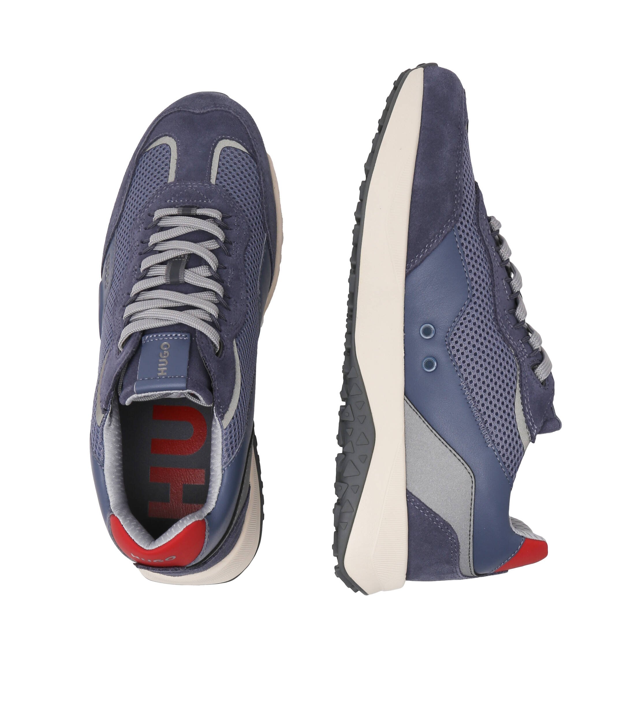 Hugo Sneakers Kane cu adaos de piele