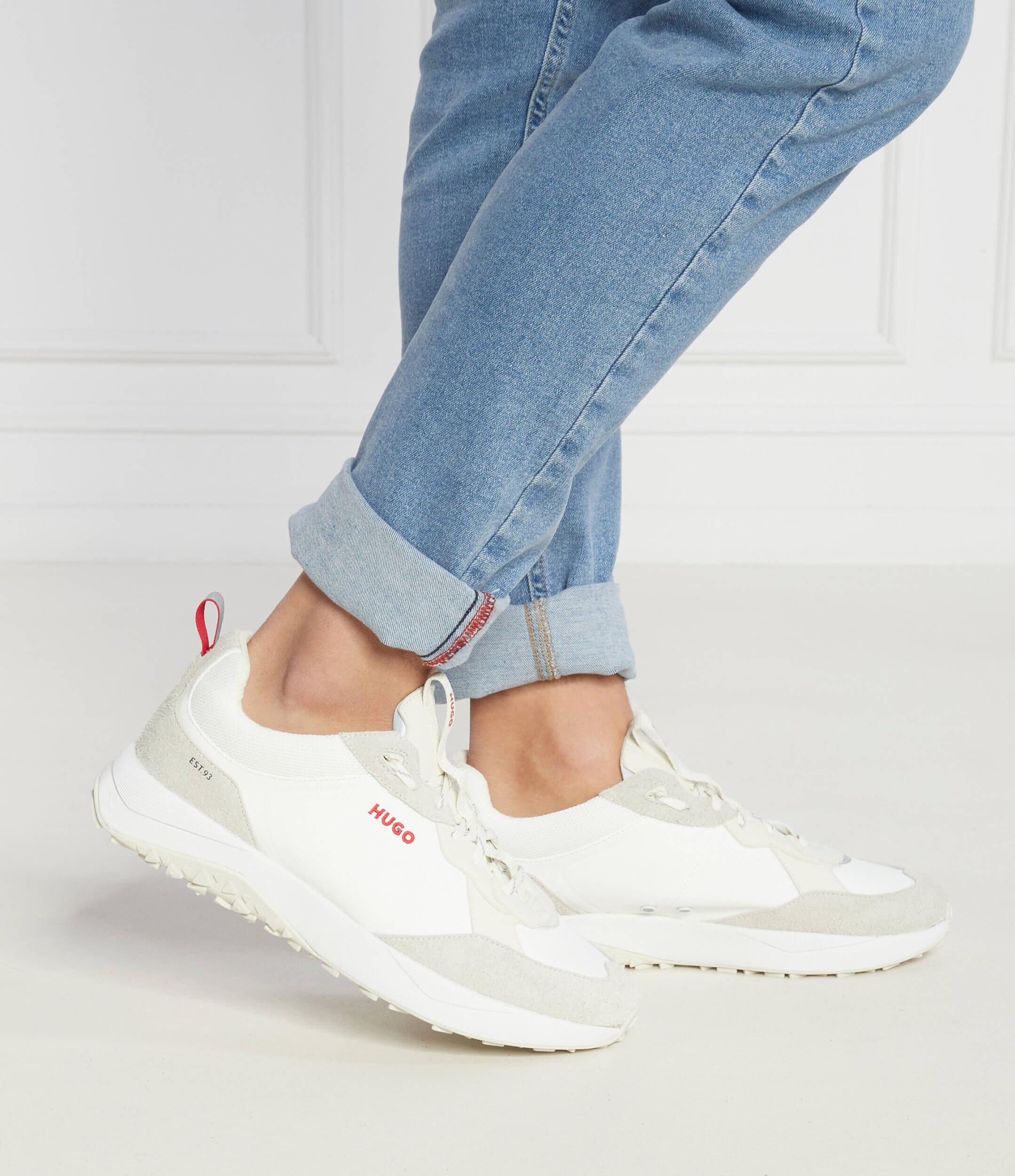 Hugo Sneakers Kane_Runn_cdcv cu adaos de piele