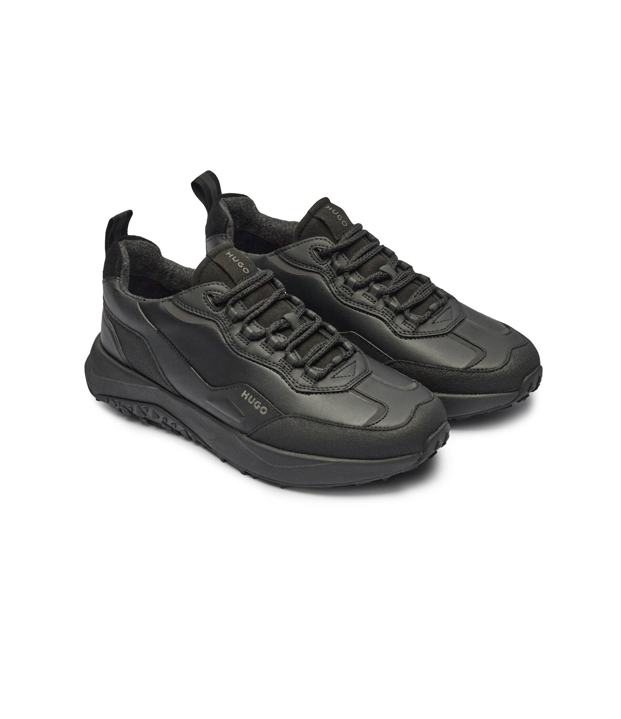 Hugo Sneakers Kane_Runn cu adaos de piele