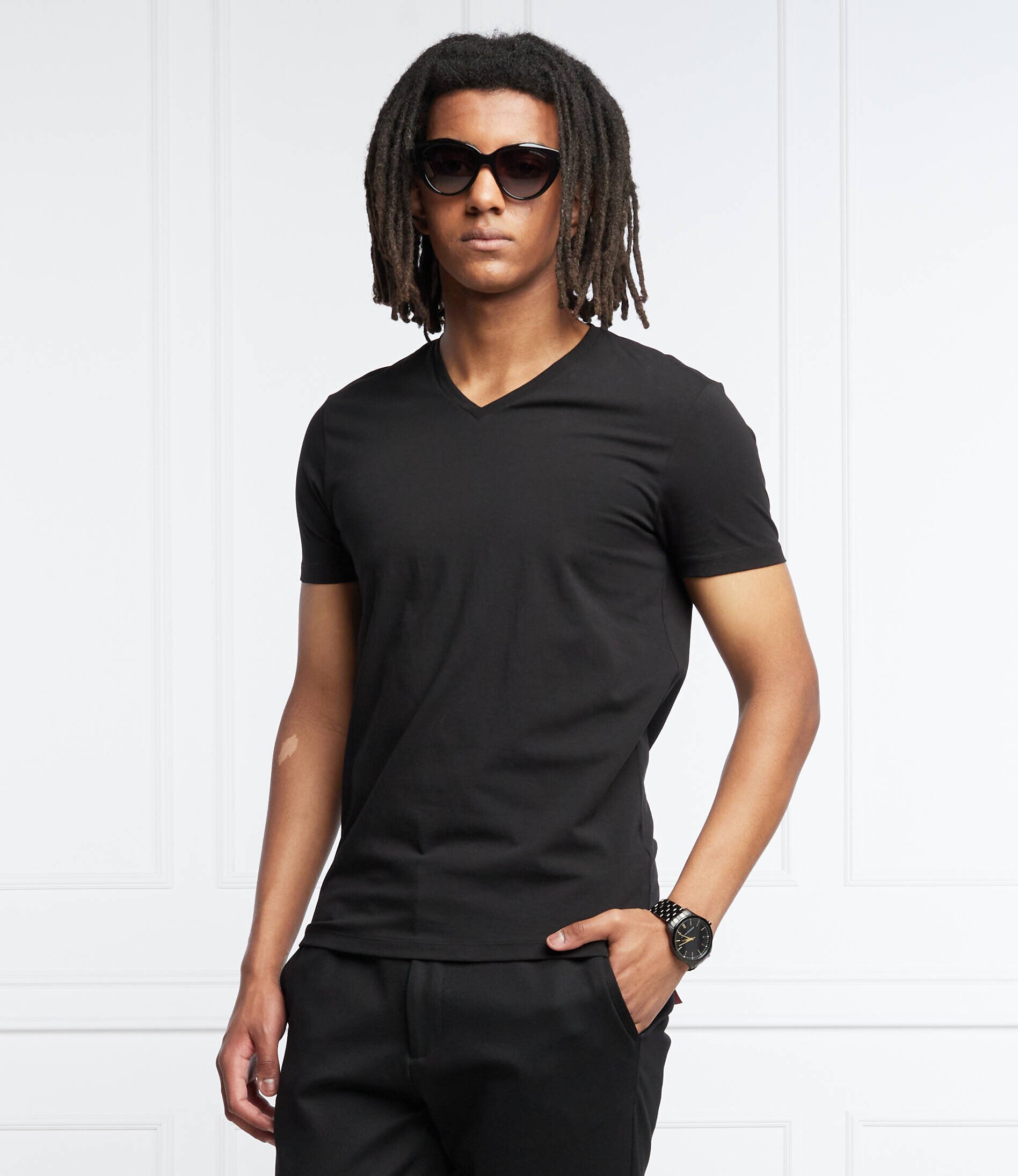 Hugo Tricou 2-pack -V | Slim Fit