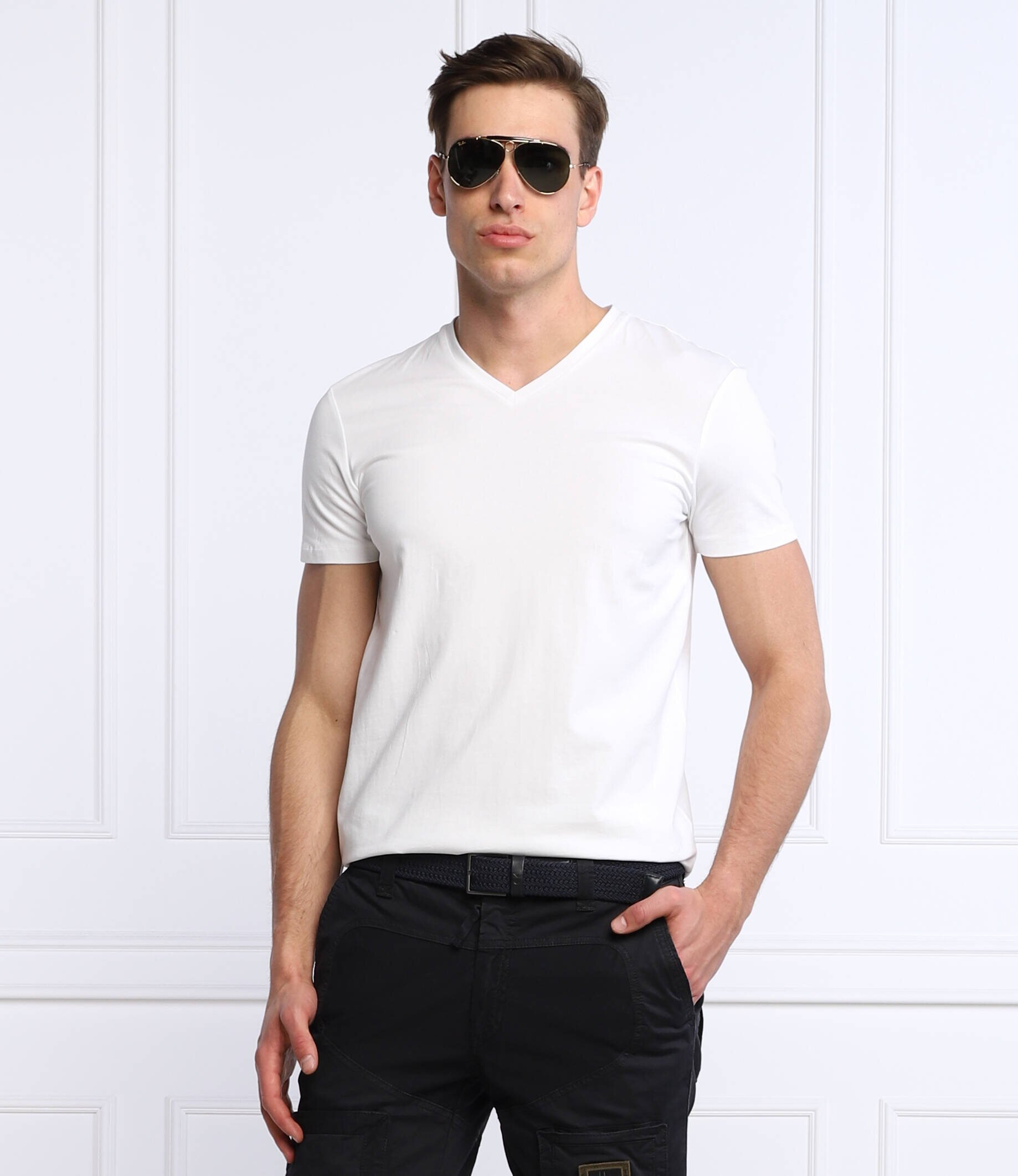 Hugo Tricou 2-pack -V | Slim Fit