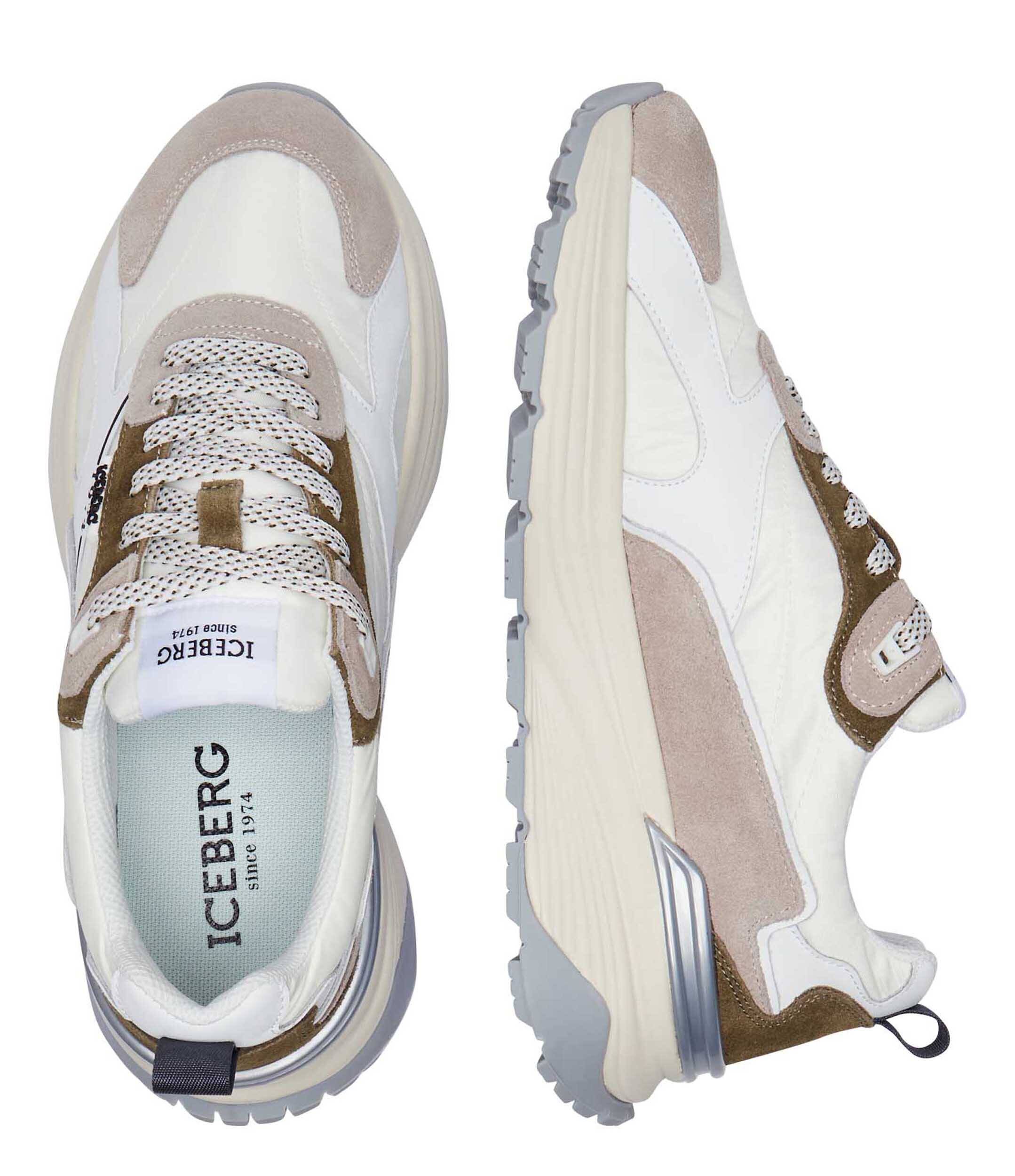 Iceberg Sneakers cu adaos de piele