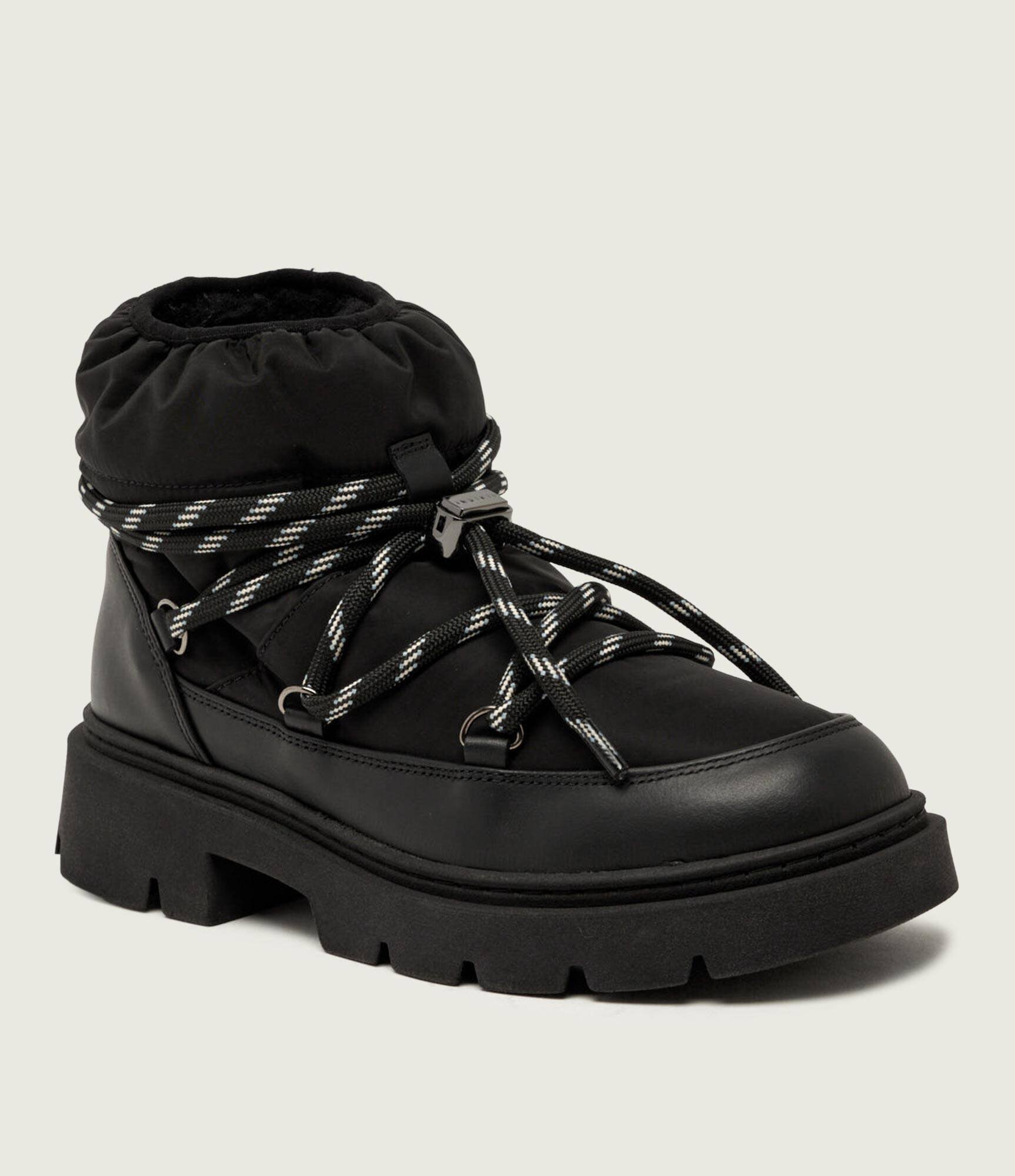 Inuikii Bocanci Biker Puffer | piele | lână