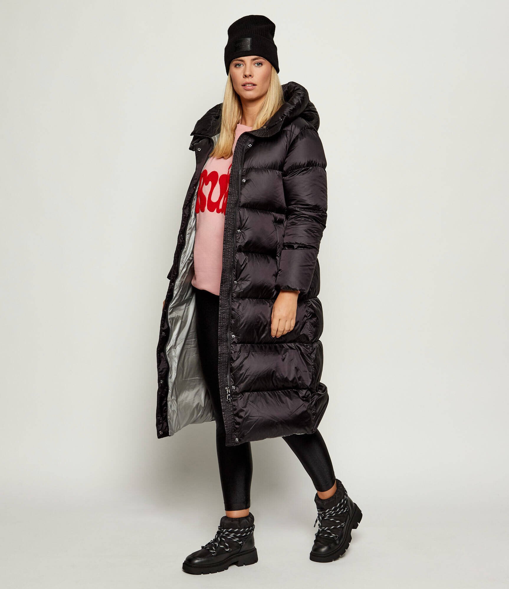 Inuikii Bocanci Biker Puffer | piele | lână