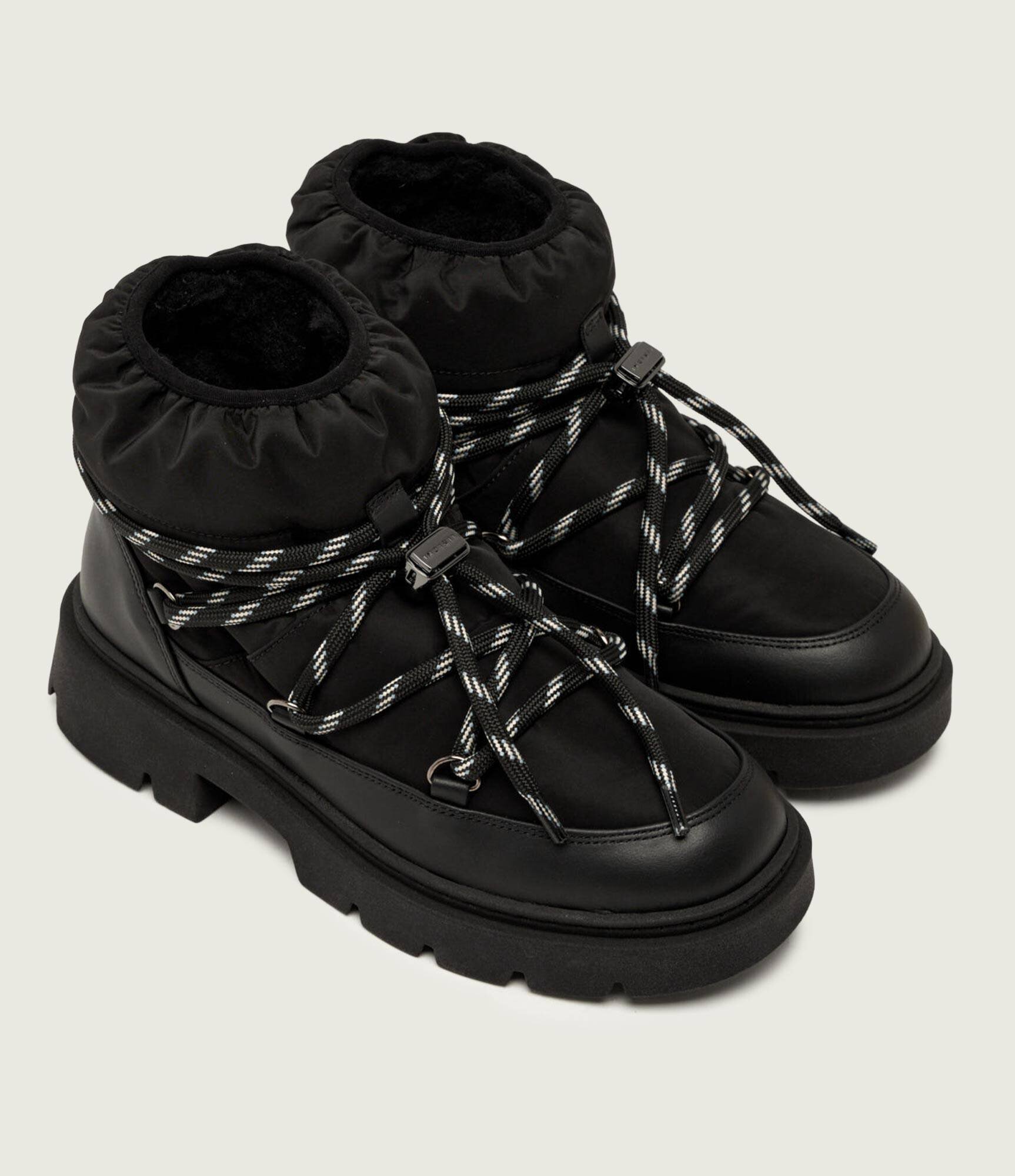 Inuikii Bocanci Biker Puffer | piele | lână