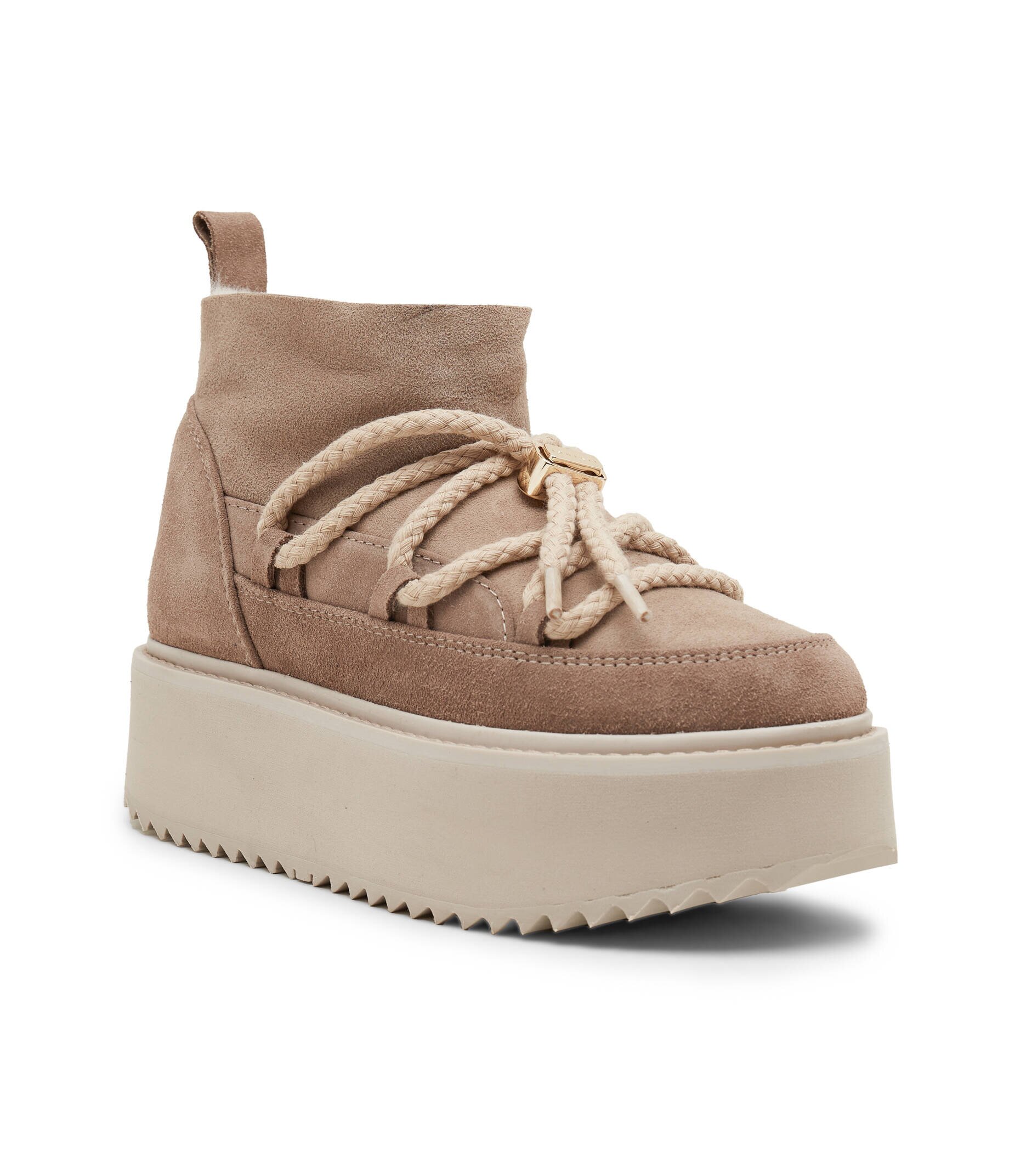 Inuikii Bocanci Classic Low Platform | piele întoarsă | lână