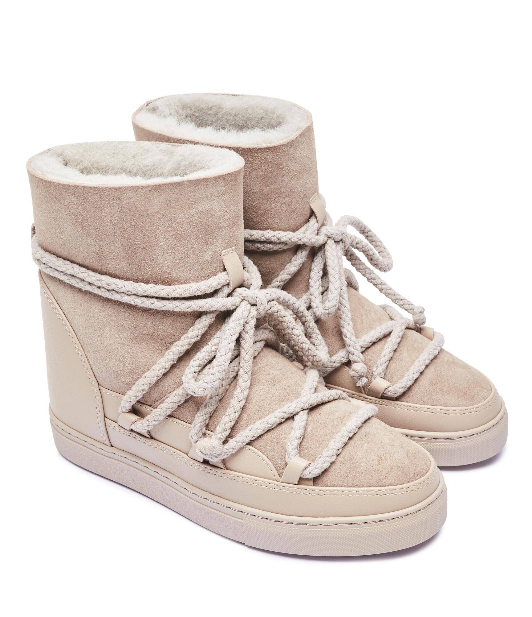 Inuikii Bocanci Classic Wedge | piele întoarsă | lână