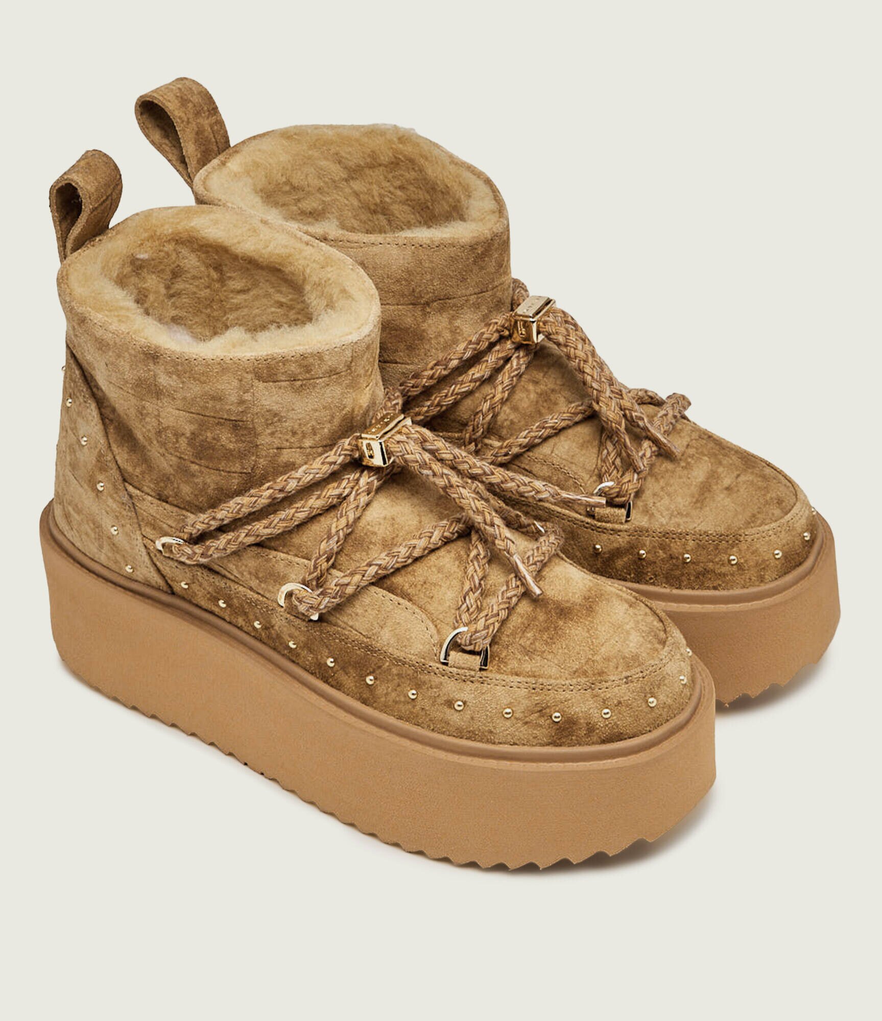 Inuikii Bocanci Croco Platform | piele întoarsă