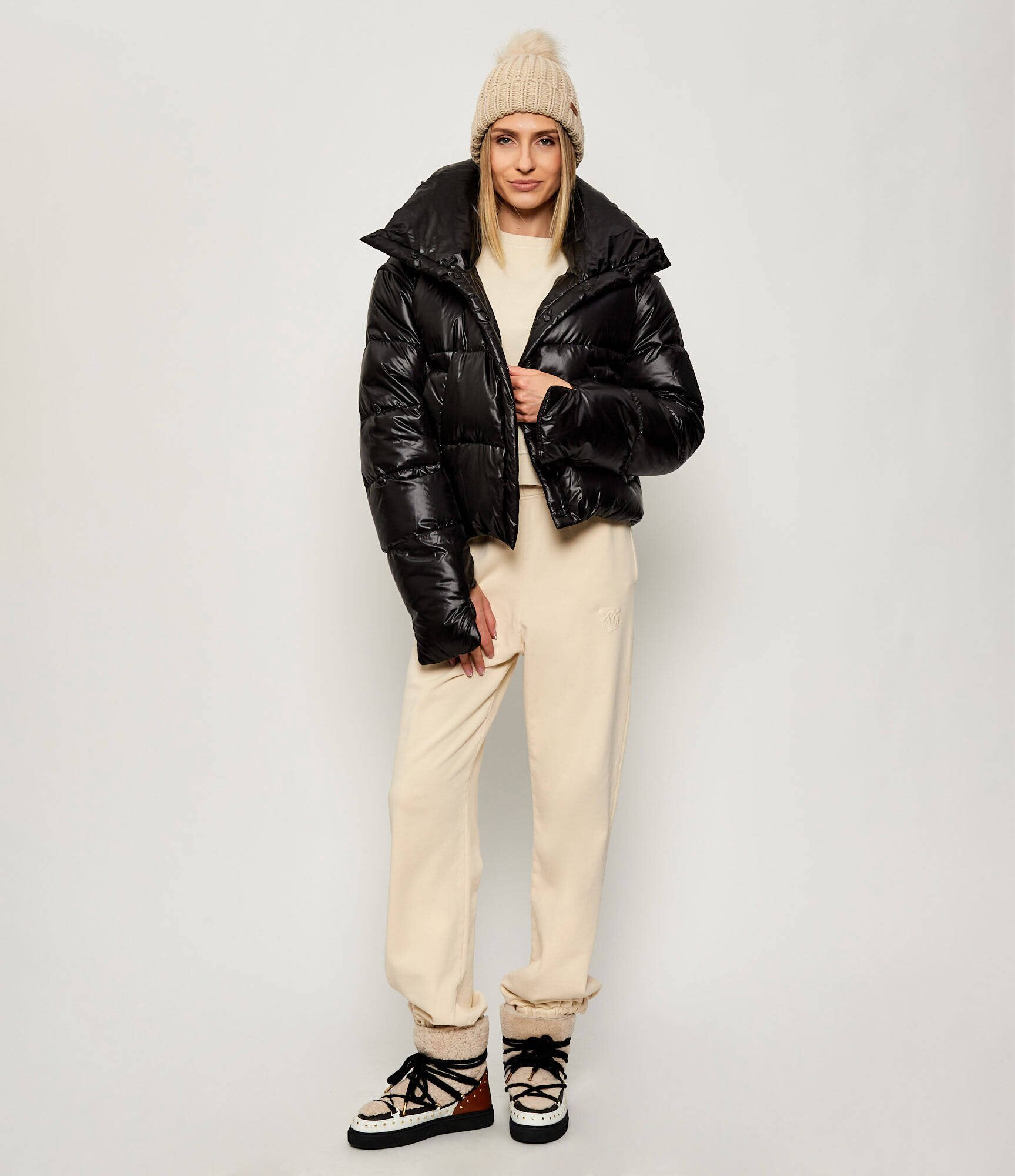 Inuikii Bocanci Curly Rock | shearling | skóra | lână
