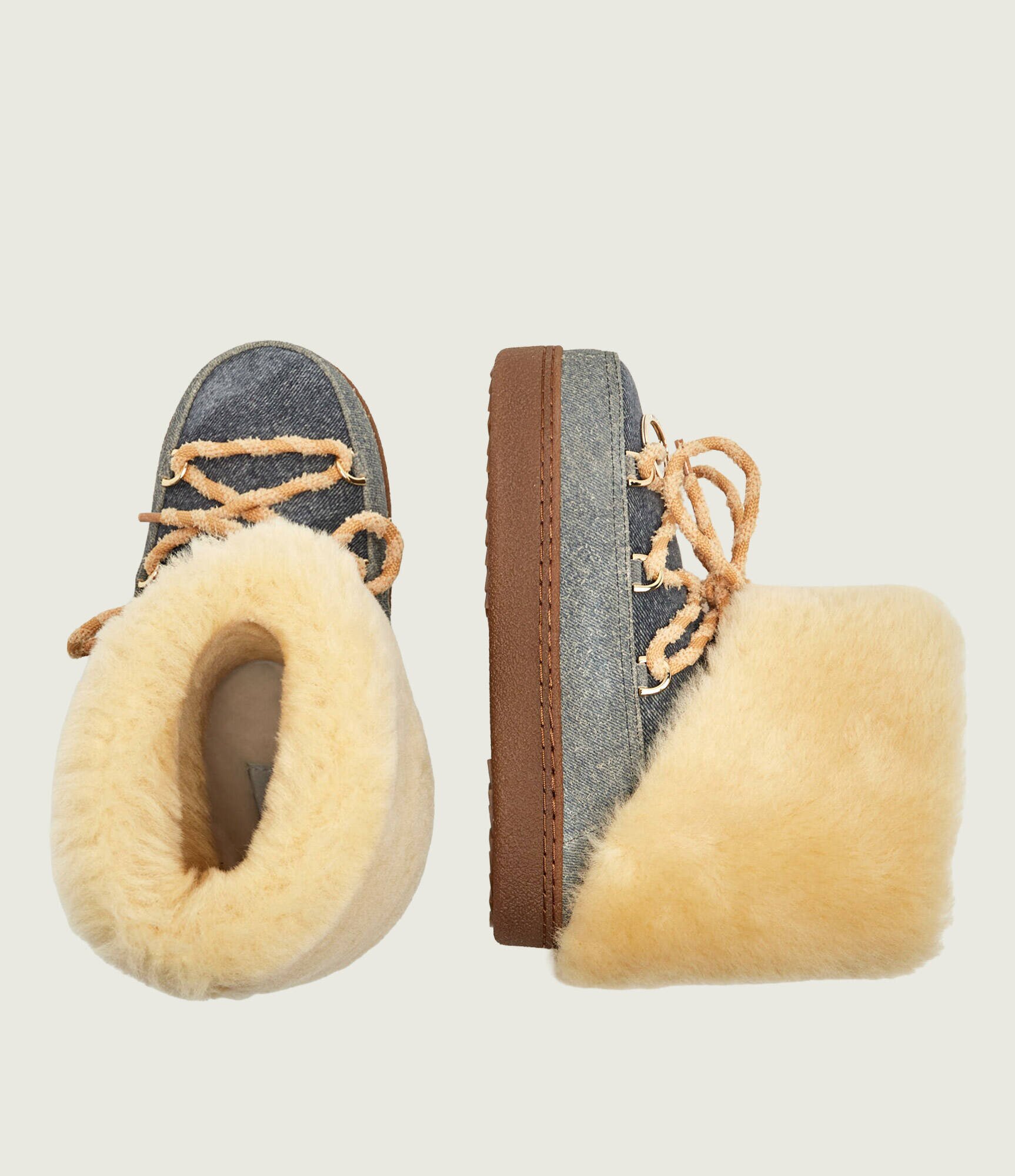 Inuikii Bocanci Distresses Jeans | shearling | zamsz | lână