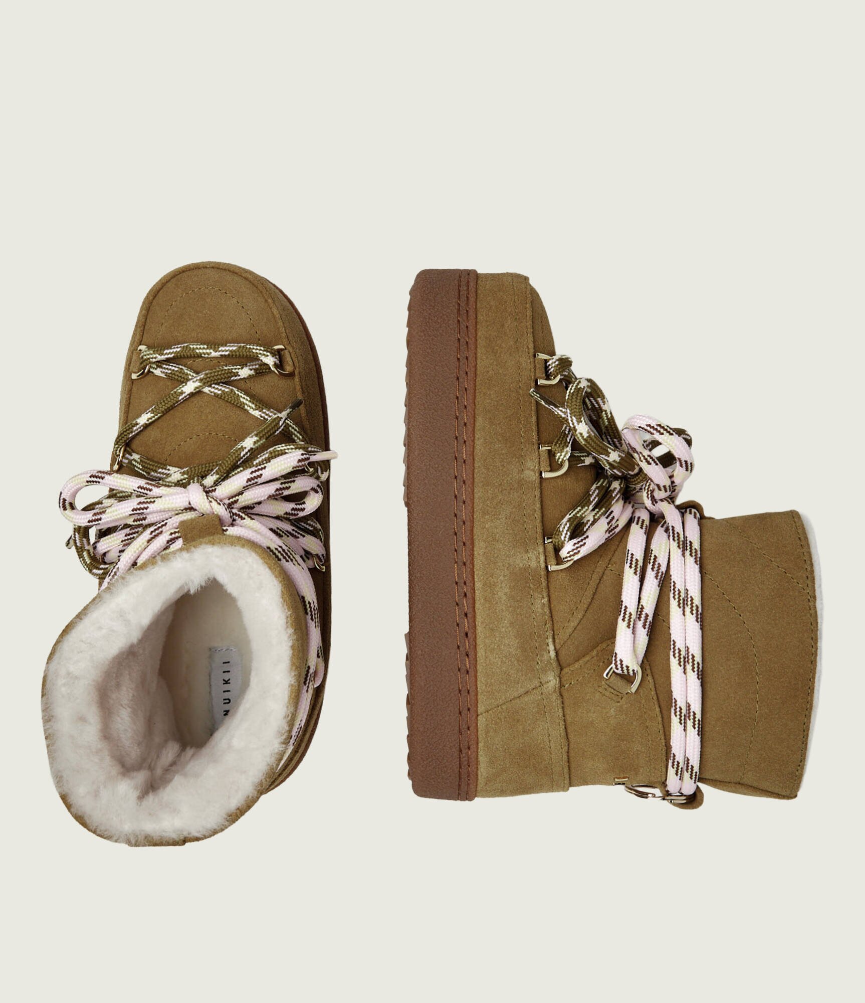 Inuikii Bocanci Quilted | piele întoarsă | lână