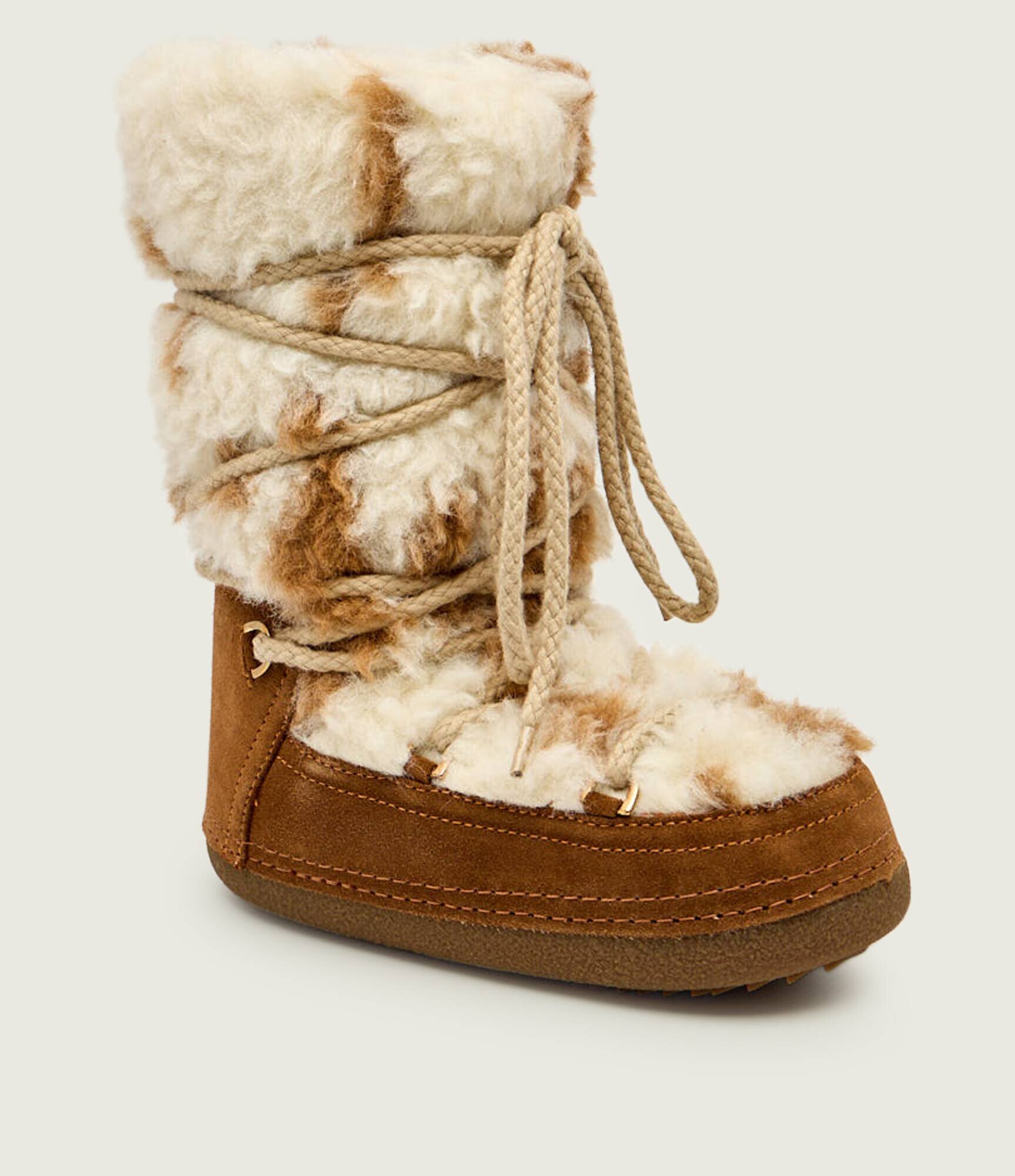 Inuikii Bocanci TEDDY HIGH | shearling | zamsz