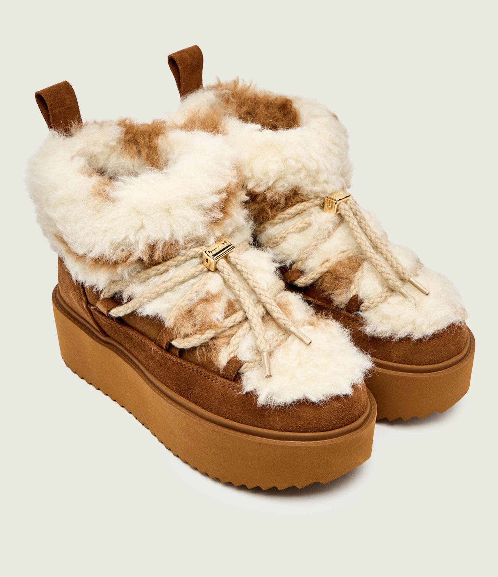 Inuikii Bocanci Teddy Platform | shearling | zamsz