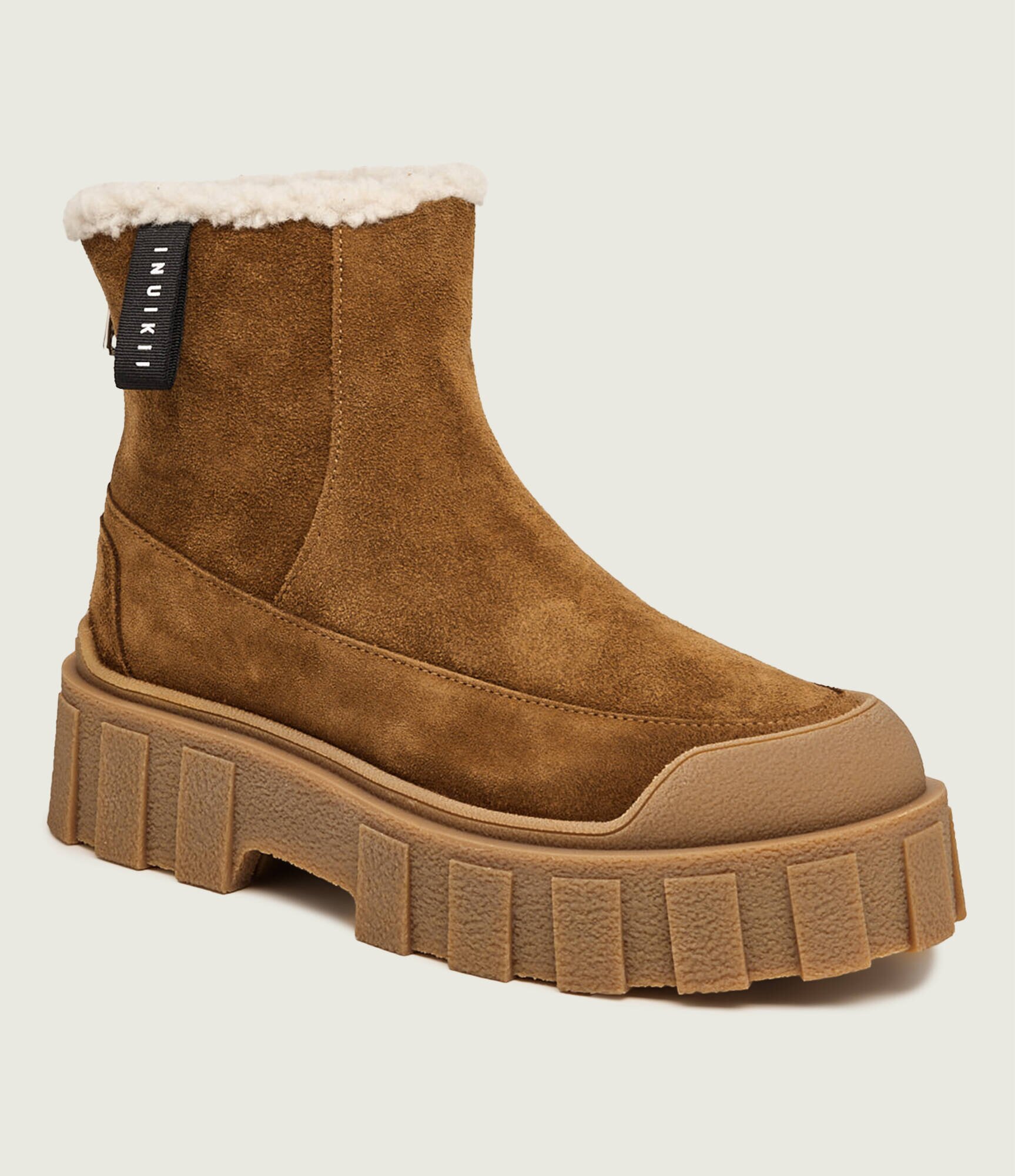 Inuikii Botine cu platformă Cortina Wool | shearling cu adaos de lână | piele întoarsă