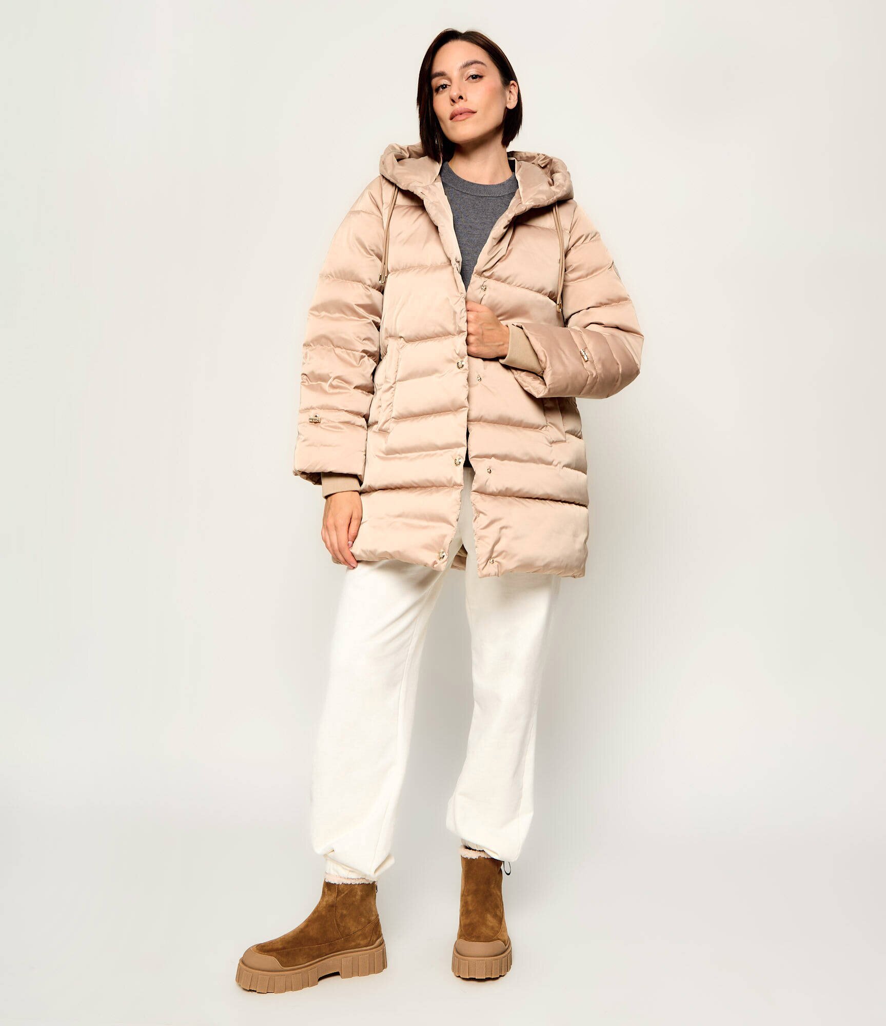 Inuikii Botine cu platformă Cortina Wool | shearling cu adaos de lână | piele întoarsă