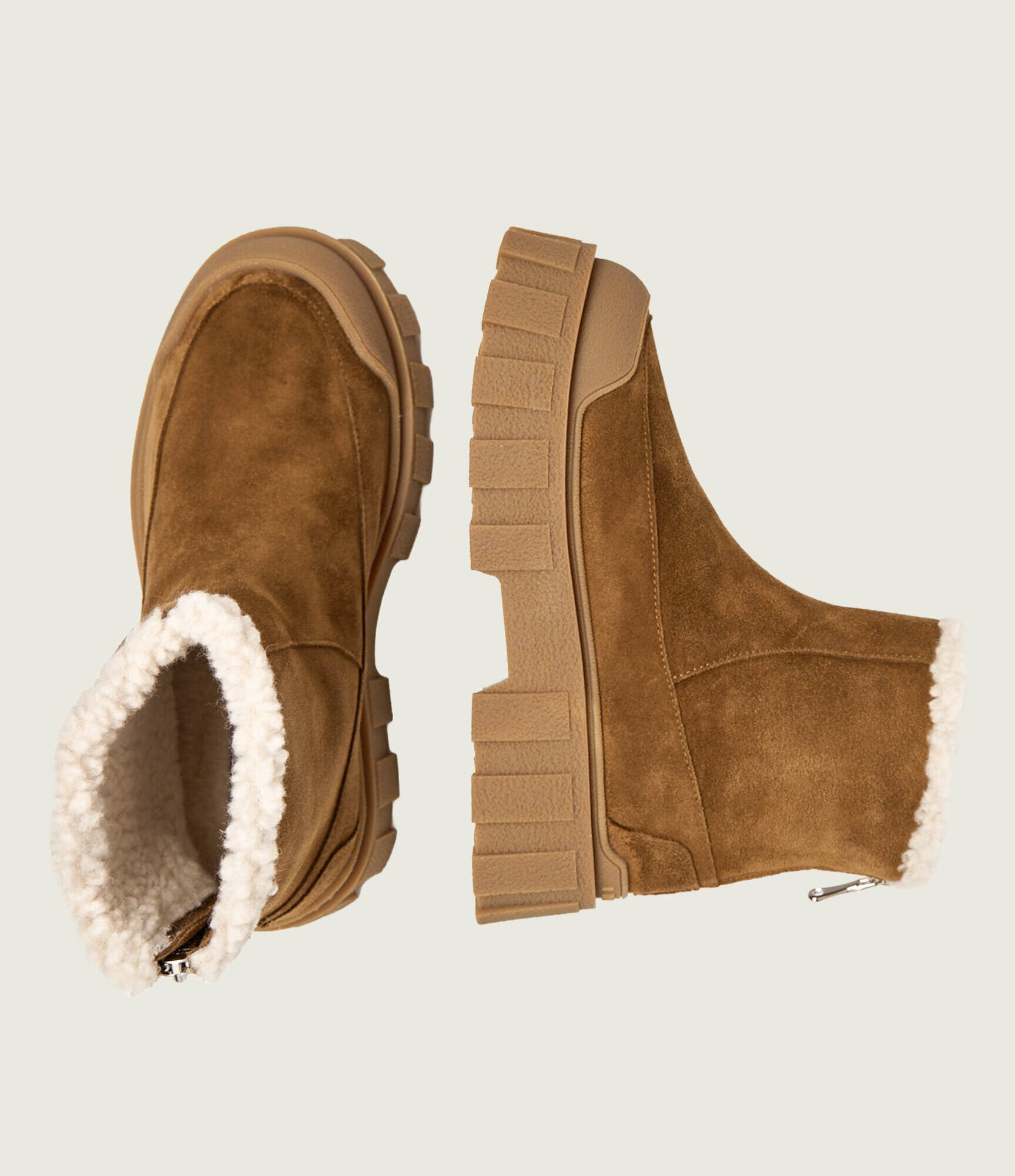 Inuikii Botine cu platformă Cortina Wool | shearling cu adaos de lână | piele întoarsă