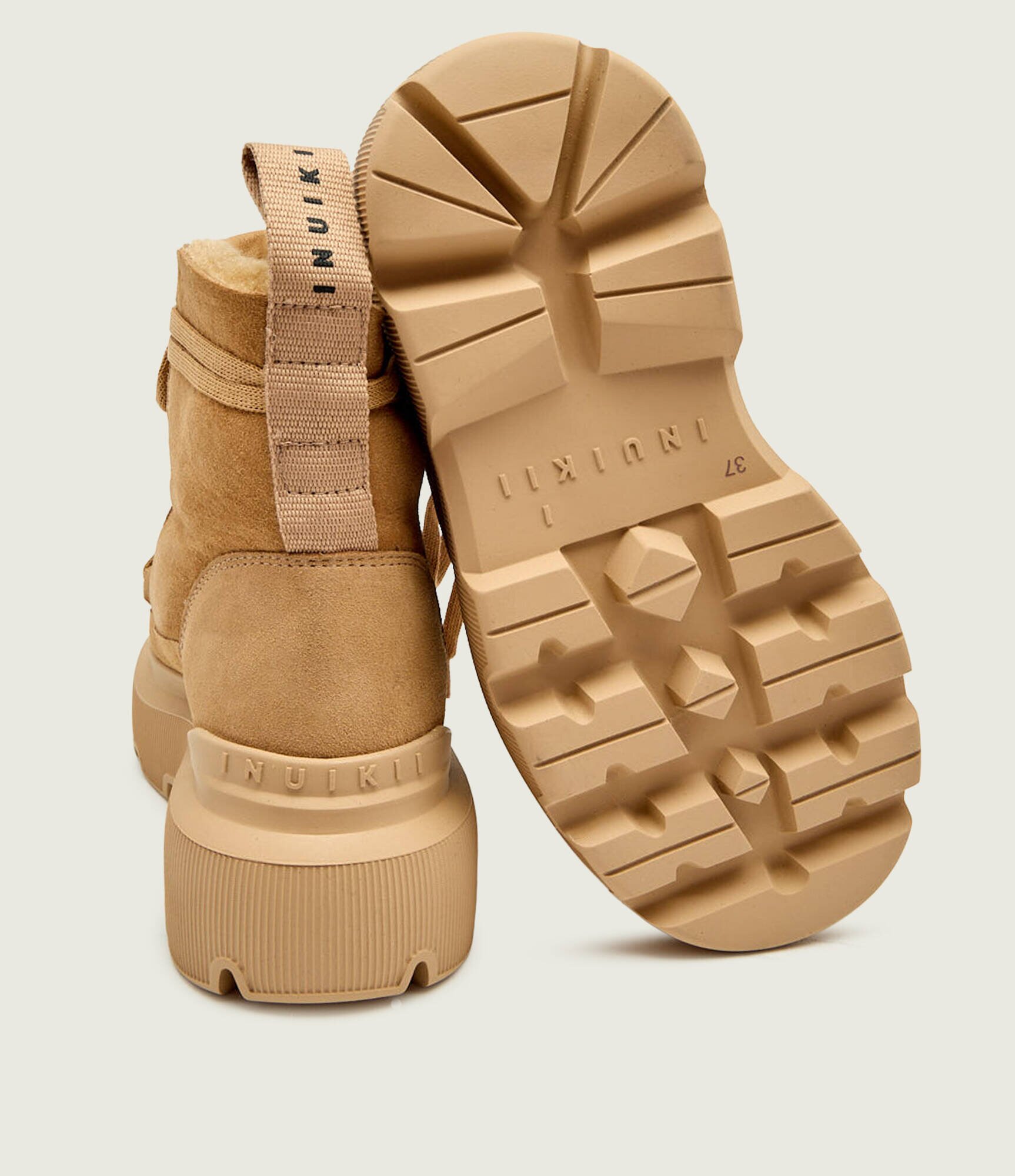 Inuikii Botine cu platformă MATILDA | shearling | piele întoarsă
