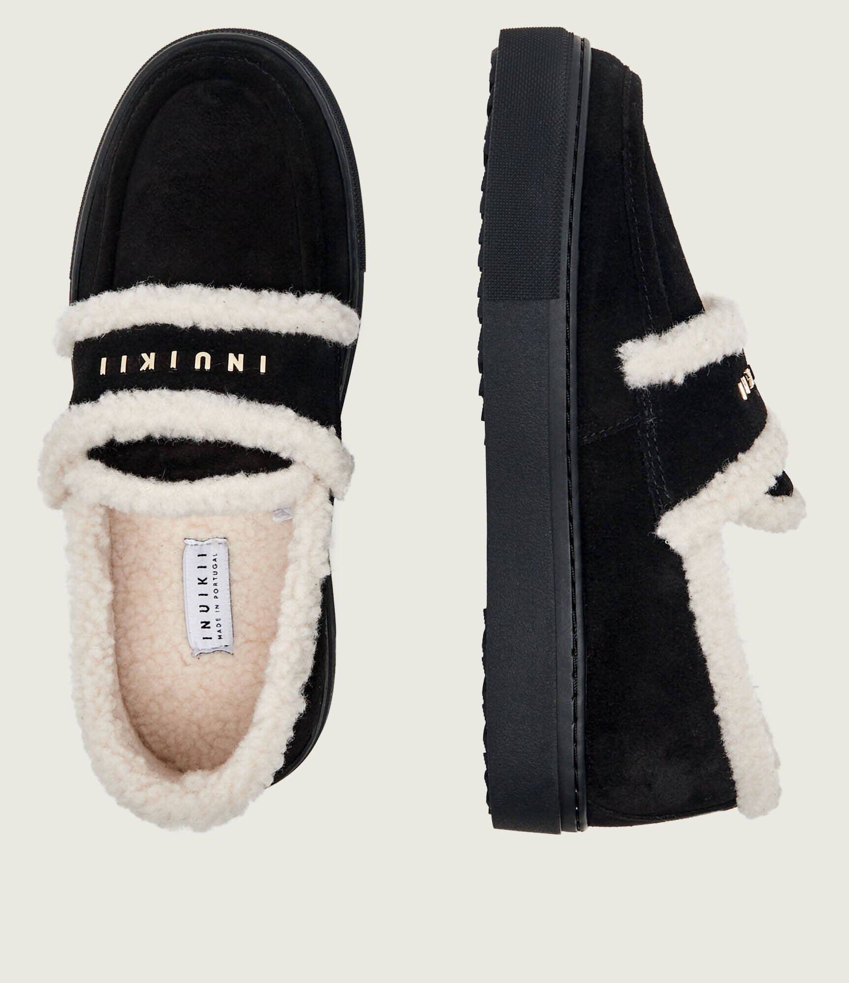 Inuikii Căptușite pantofi loafer | shearling | piele întoarsă (zamsz) | cu adaos de lână
