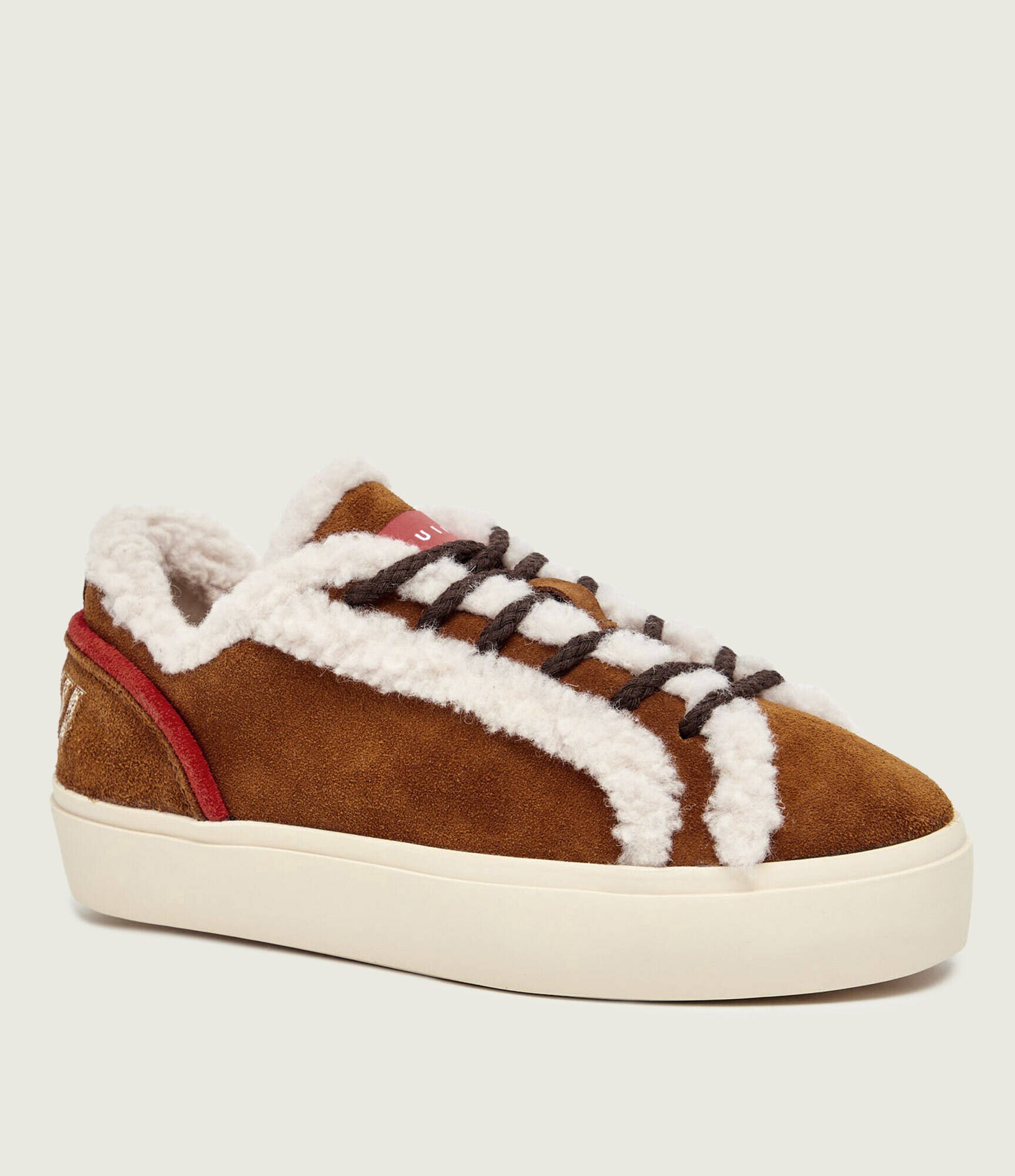 Inuikii Căptușite sneakers Lila Lace-Up | piele întoarsă | shearling cu adaos de lână