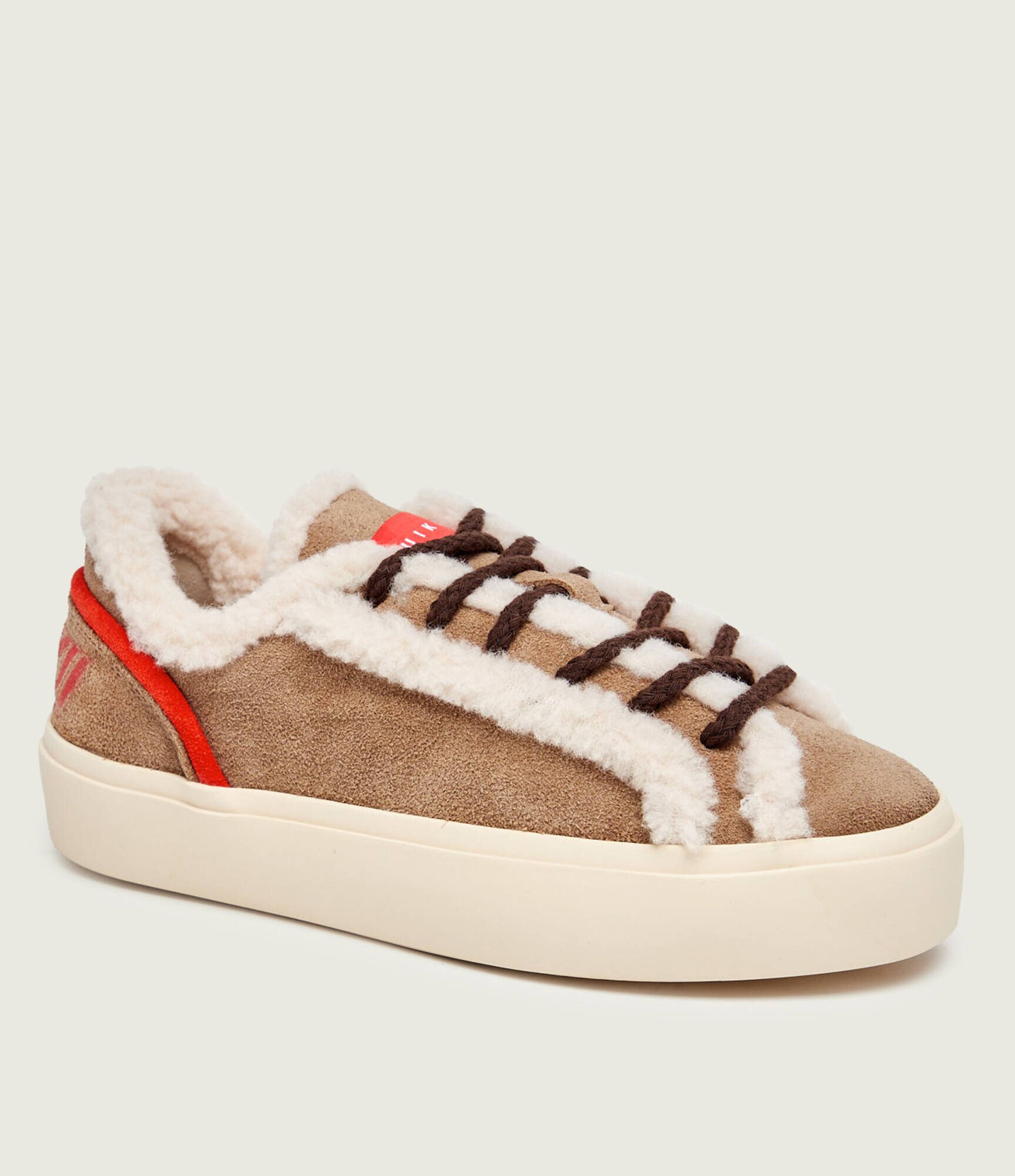 Inuikii Căptușite sneakers Lila Lace-Up | piele întoarsă | shearling cu adaos de lână