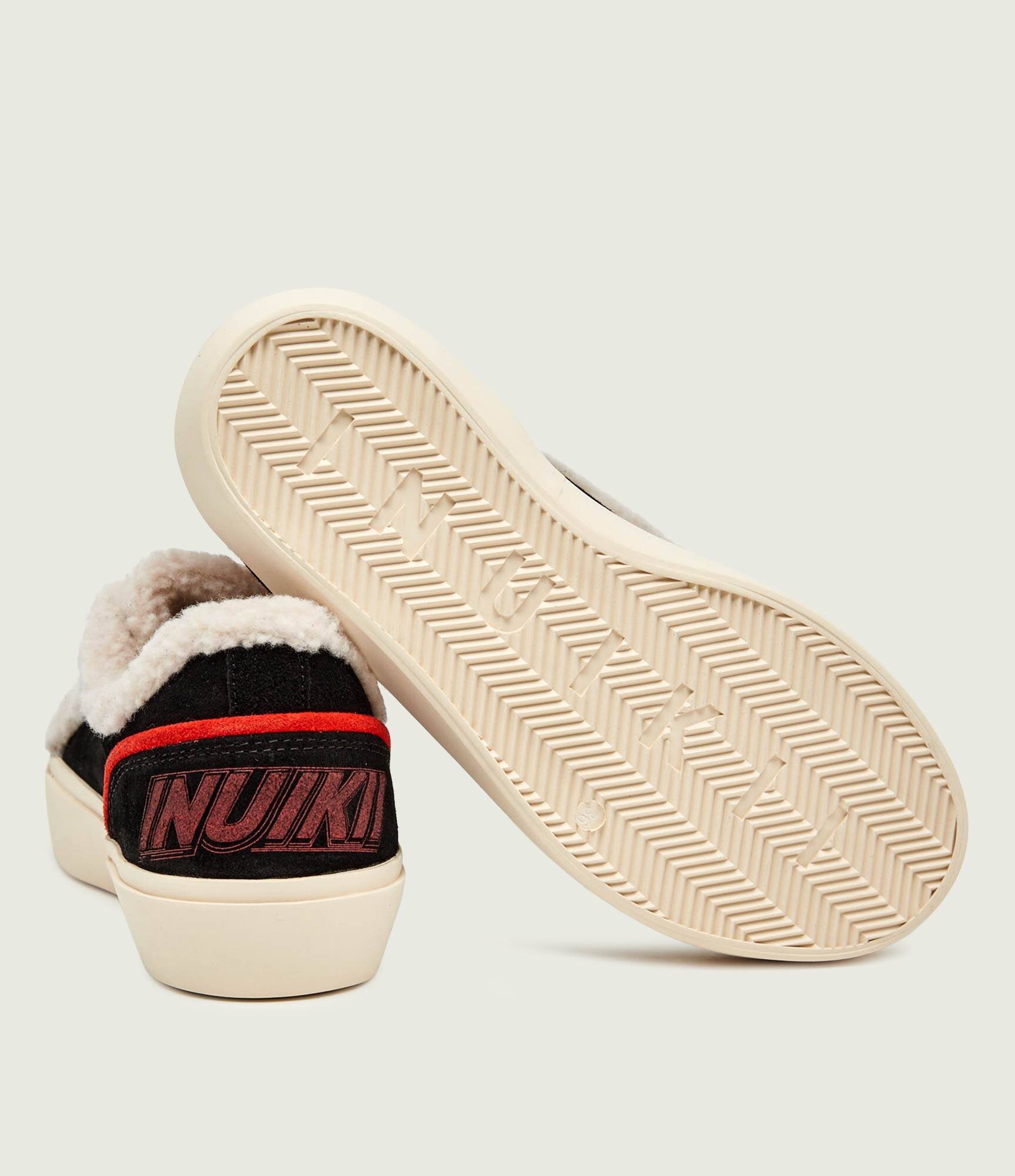 Inuikii Căptușite sneakers Lila | piele întoarsă | shearling