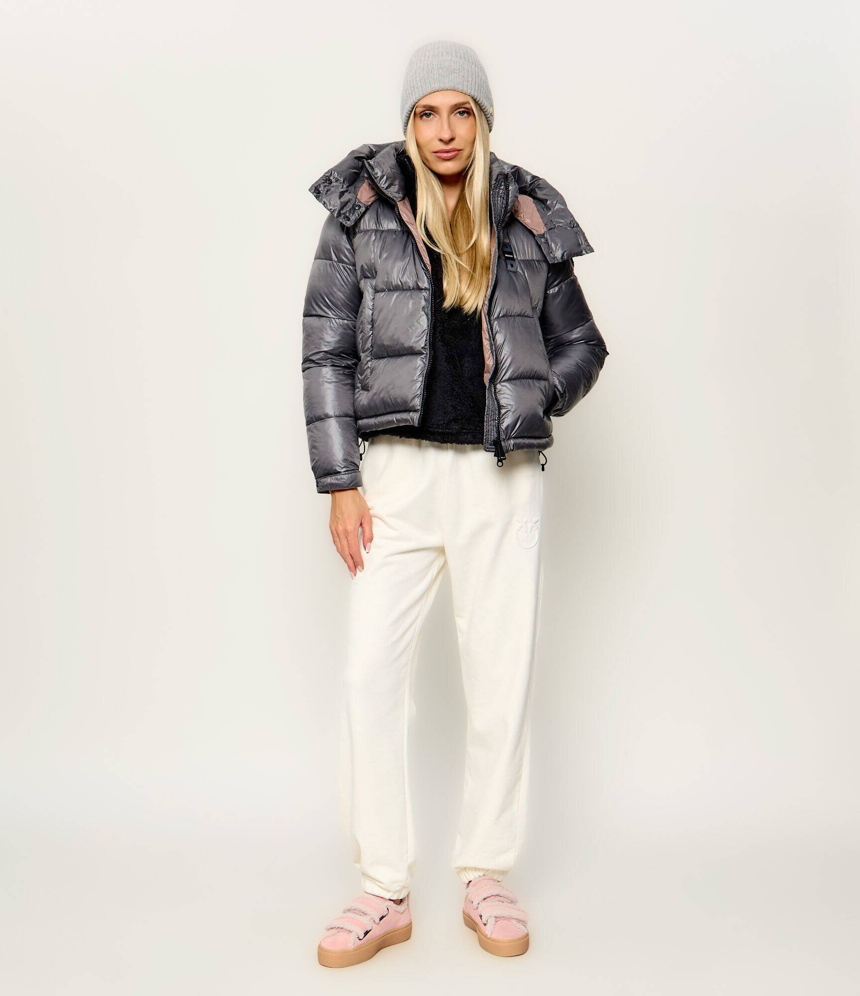Inuikii Căptușite sneakers Low Velcro Pastelle | piele întoarsă (zamsz) | cu adaos de lână | shearling