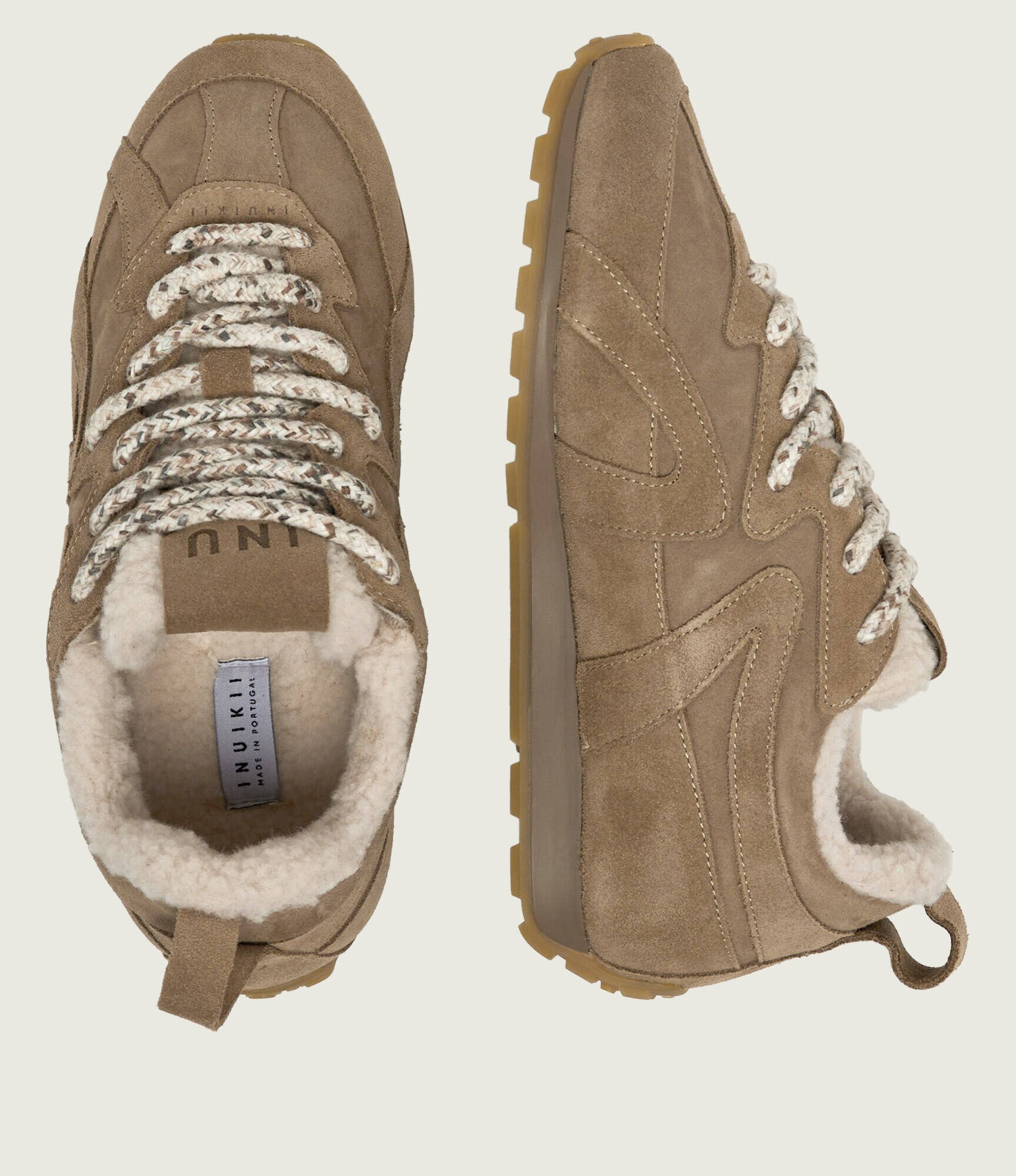Inuikii Căptușite sneakers Maribella | shearling | piele întoarsă