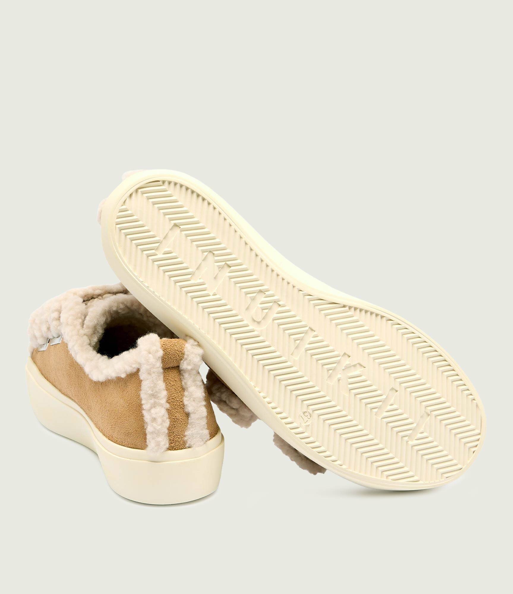 Inuikii Căptușite sneakers | piele întoarsă | shearling