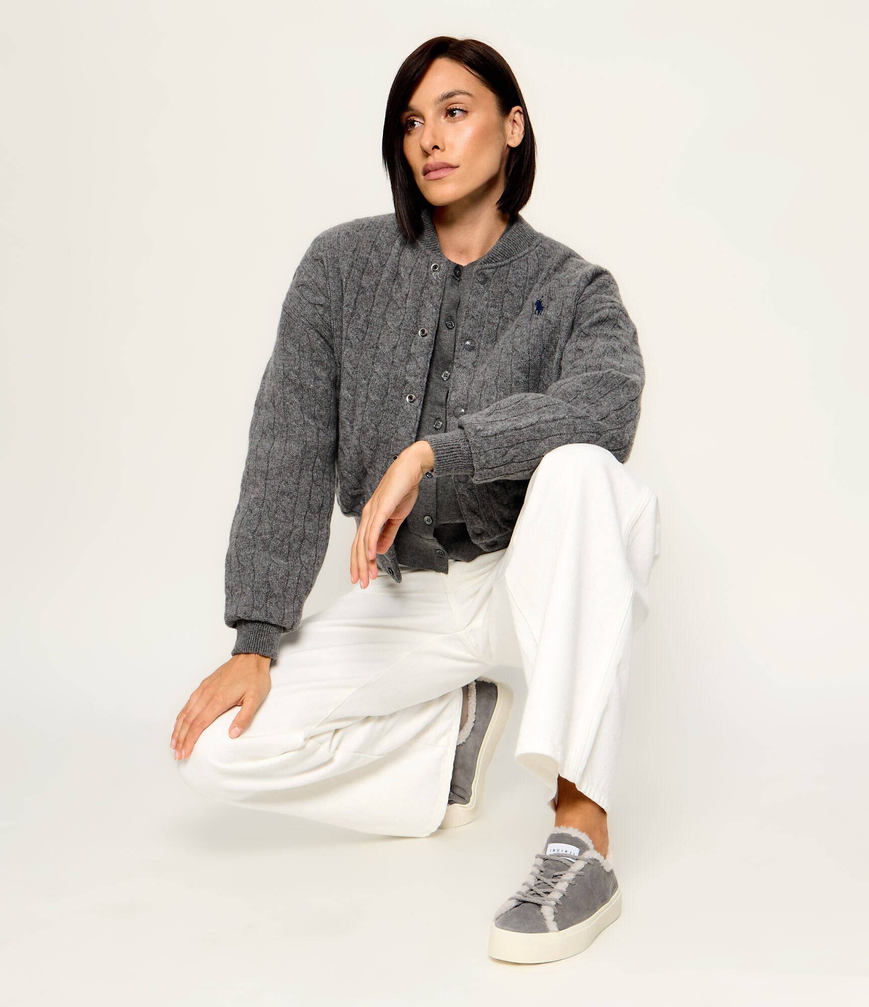 Inuikii Căptușite sneakers | piele întoarsă | shearling
