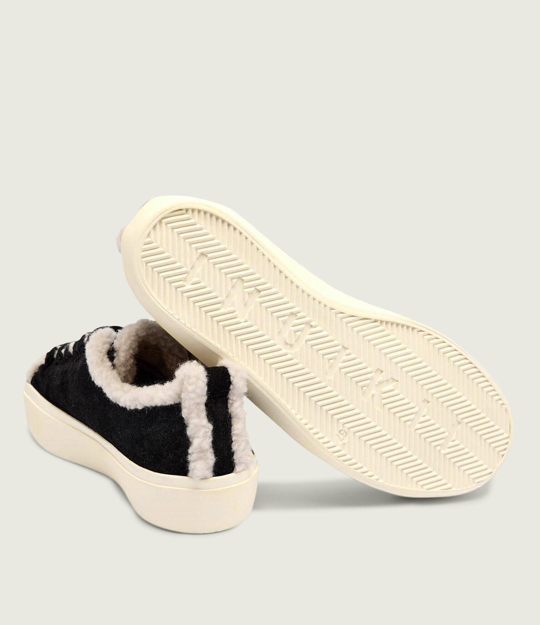 Inuikii Căptușite sneakers | shearling | piele întoarsă