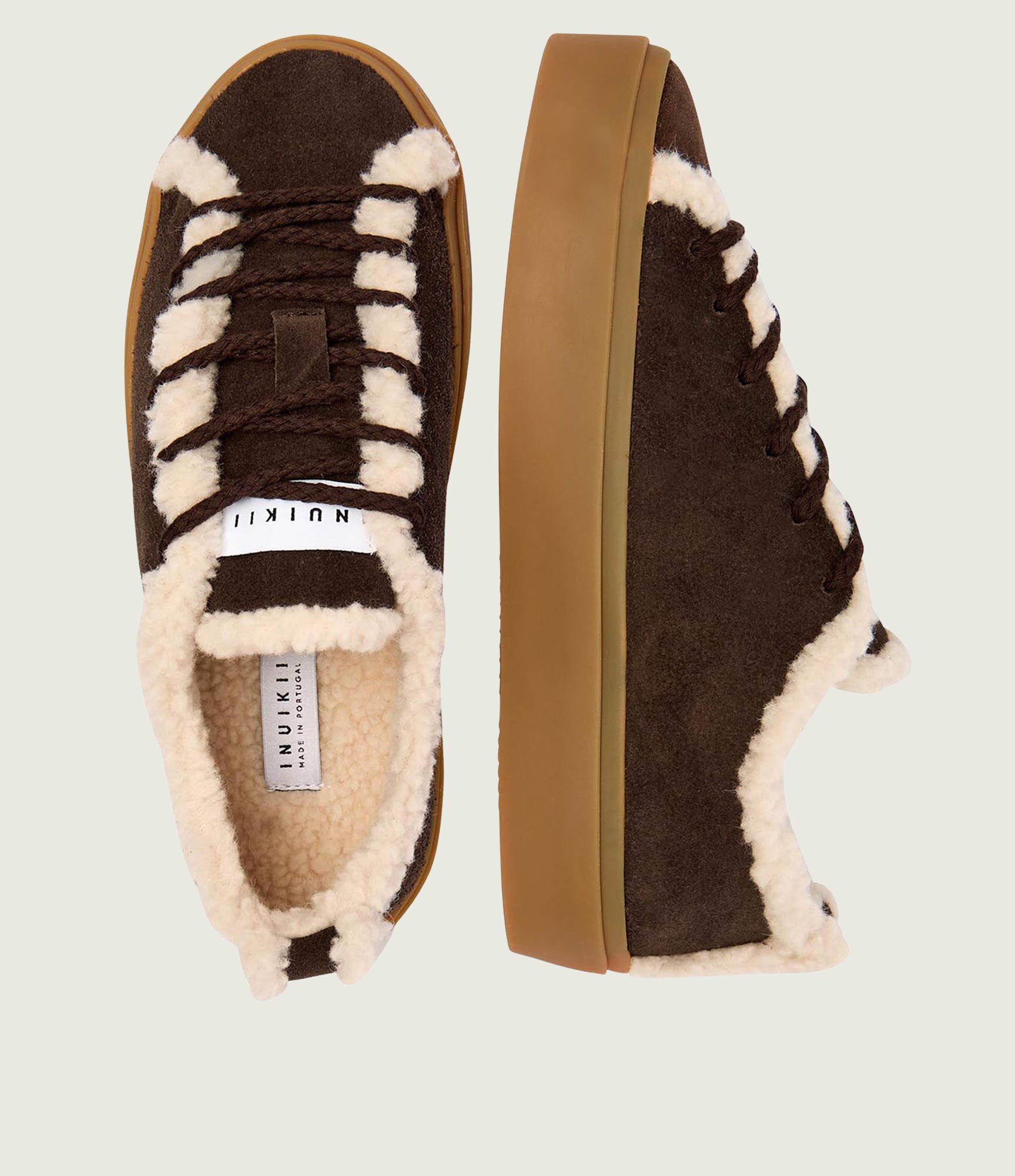 Inuikii Căptușite sneakers | shearling | piele întoarsă