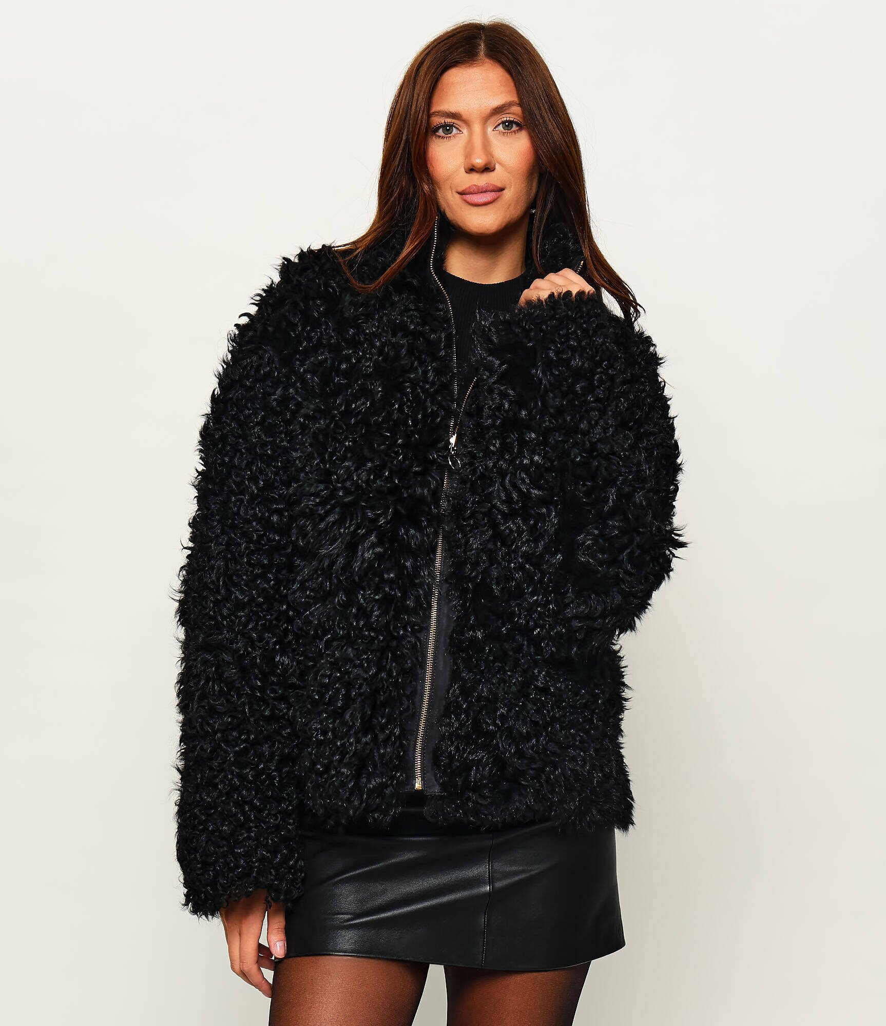 Inuikii De piele cu două fețe cojoc | regular fit | shearling