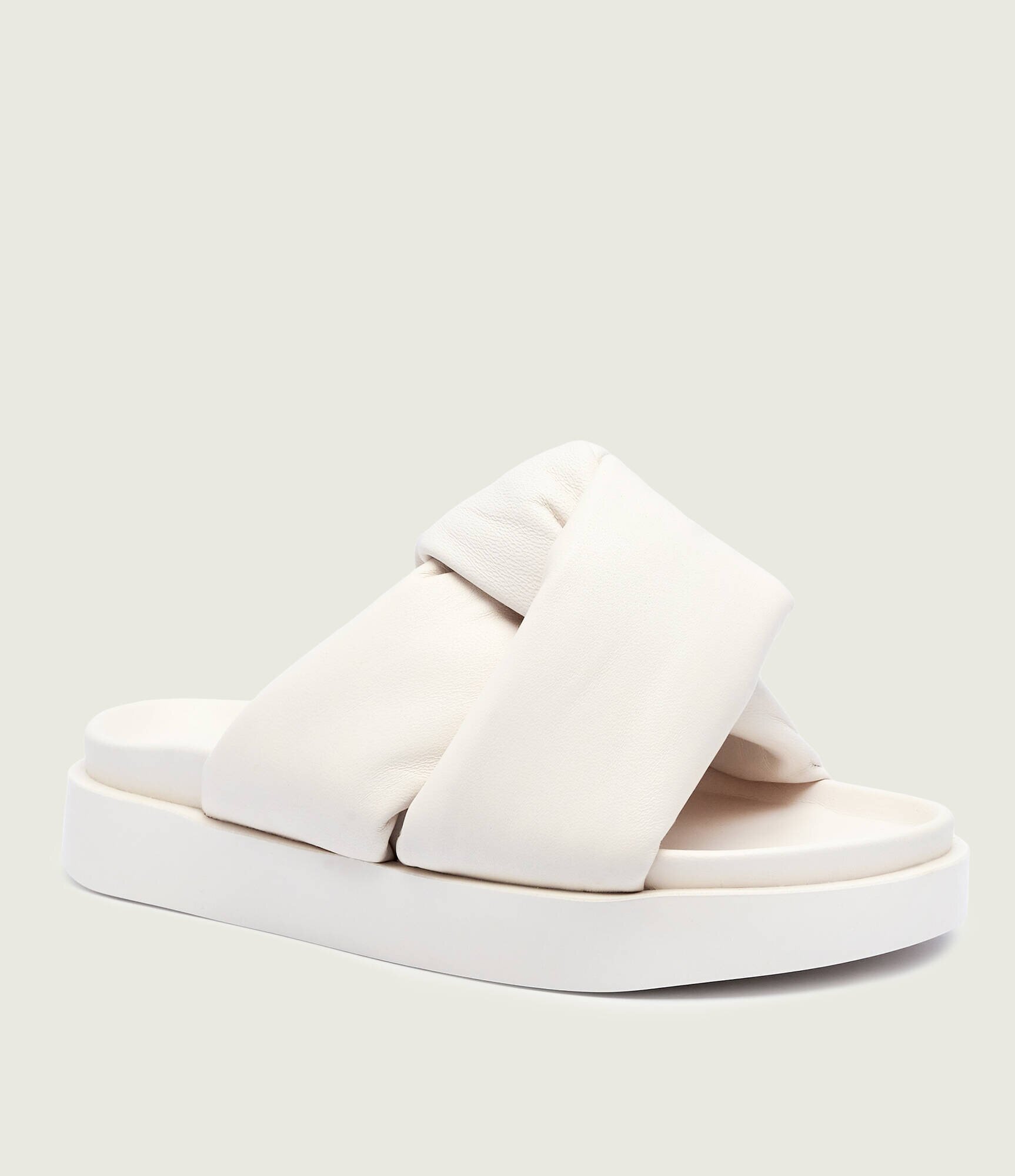Inuikii De piele șlapi soft crossed