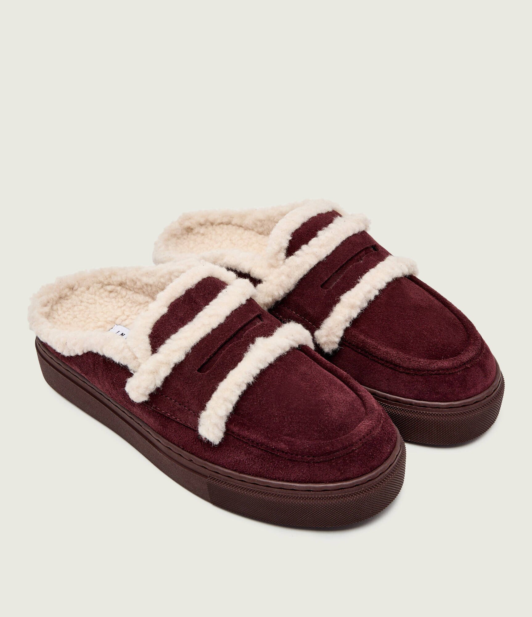 Inuikii Mules (încălțăminte) | shearling | piele întoarsă