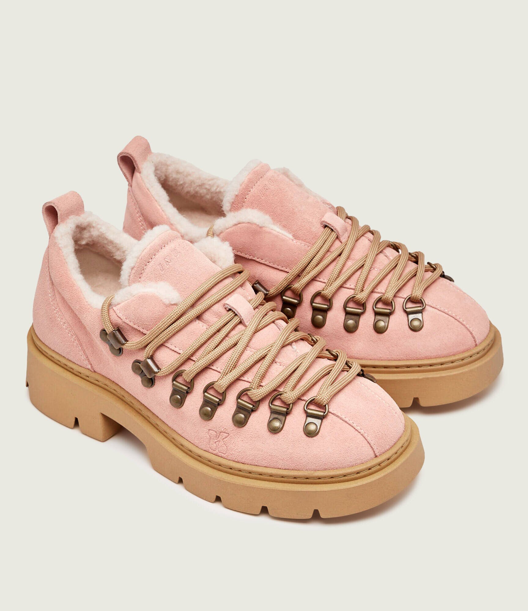 Inuikii Pantofi Echo Low | shearling | piele întoarsă (zamsz) | cu adaos de lână