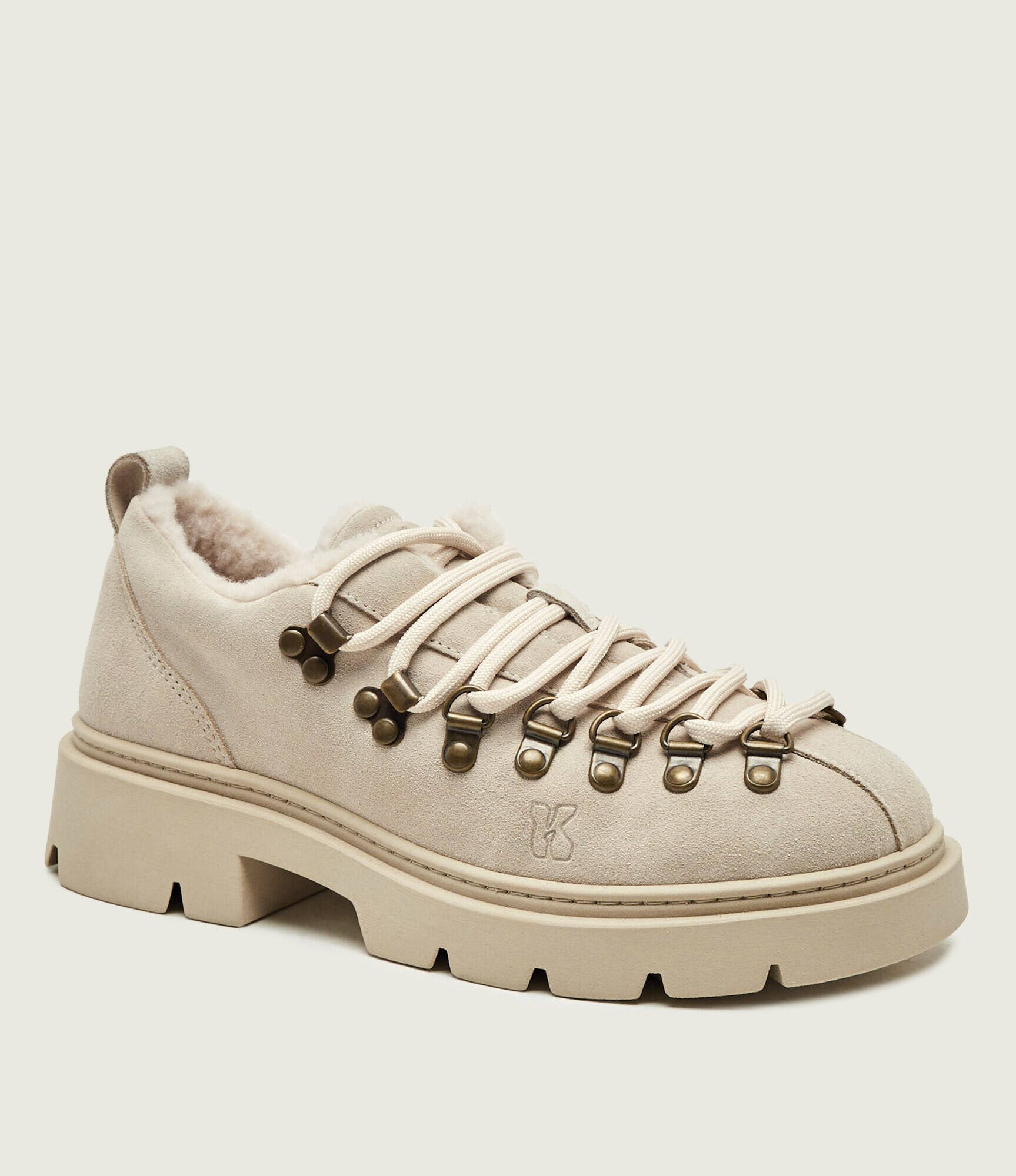 Inuikii Pantofi Echo Low | shearling | piele întoarsă (zamsz) | cu adaos de lână
