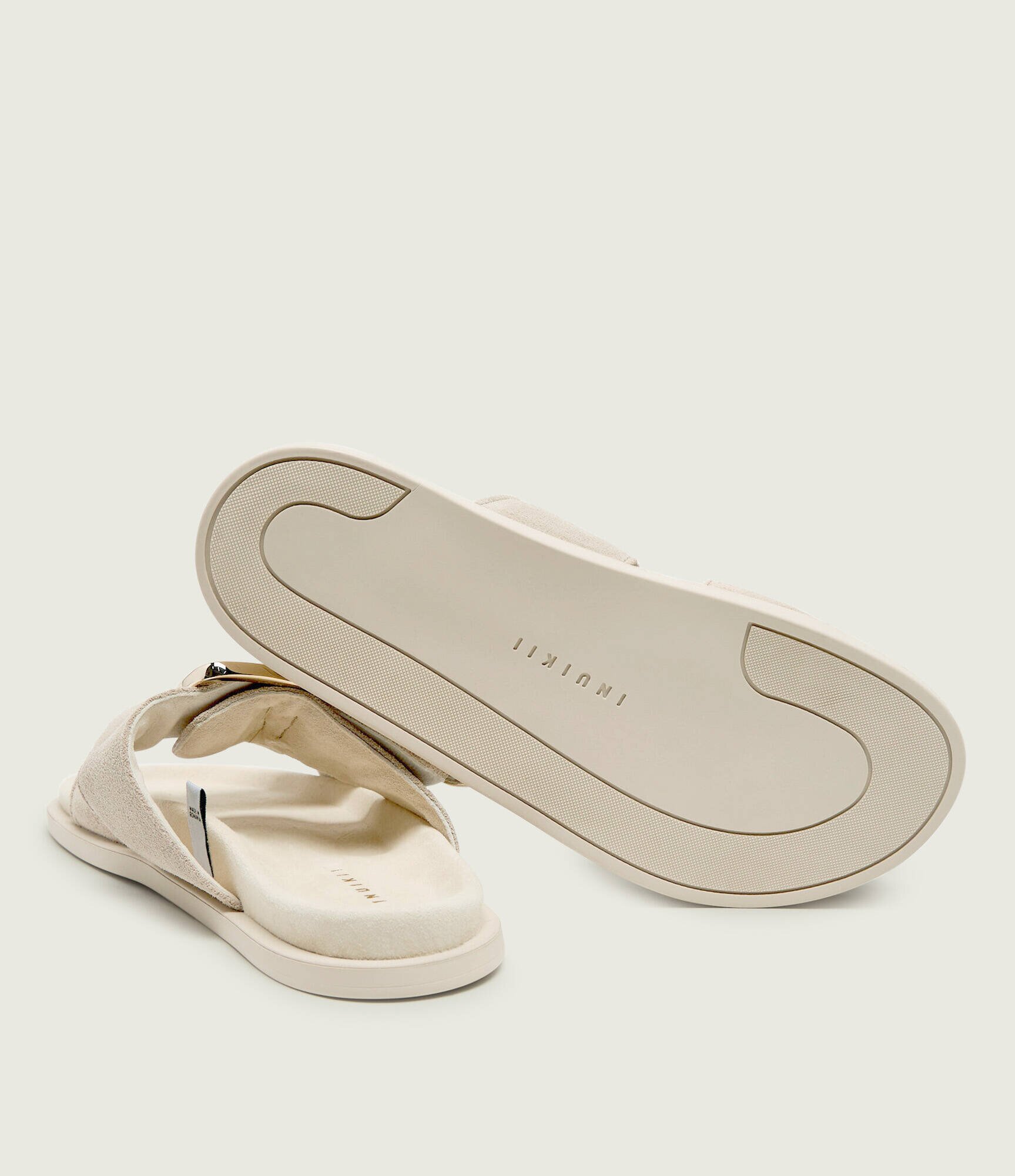 Inuikii Șlapi DREAMER BUCKLE | piele întoarsă