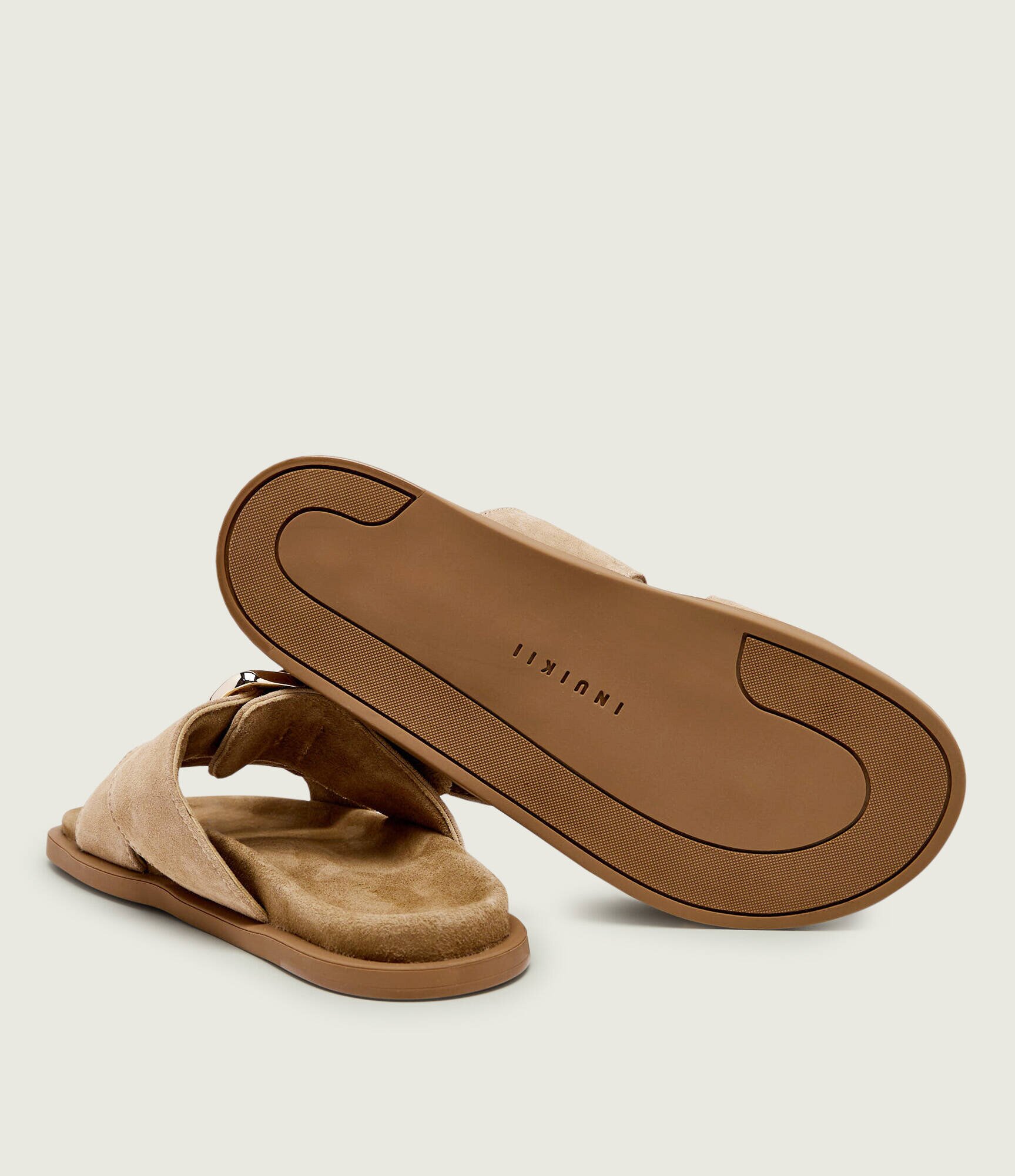 Inuikii Șlapi DREAMER BUCKLE | piele întoarsă