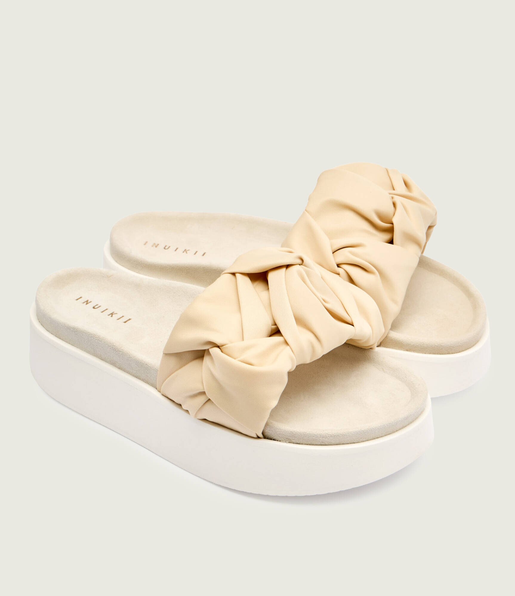 Inuikii Șlapi Fjord Flower Platform | piele întoarsă