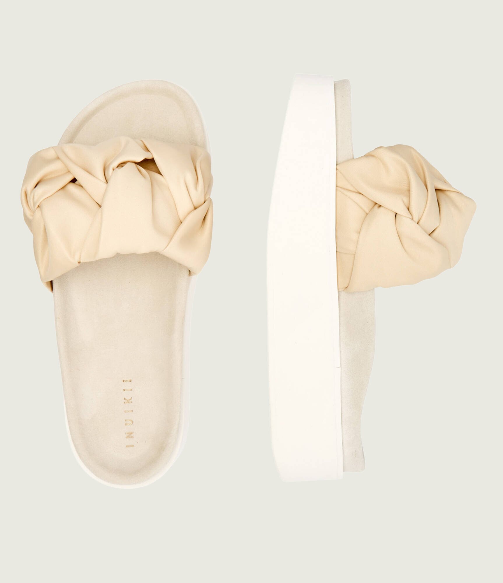 Inuikii Șlapi Fjord Flower Platform | piele întoarsă