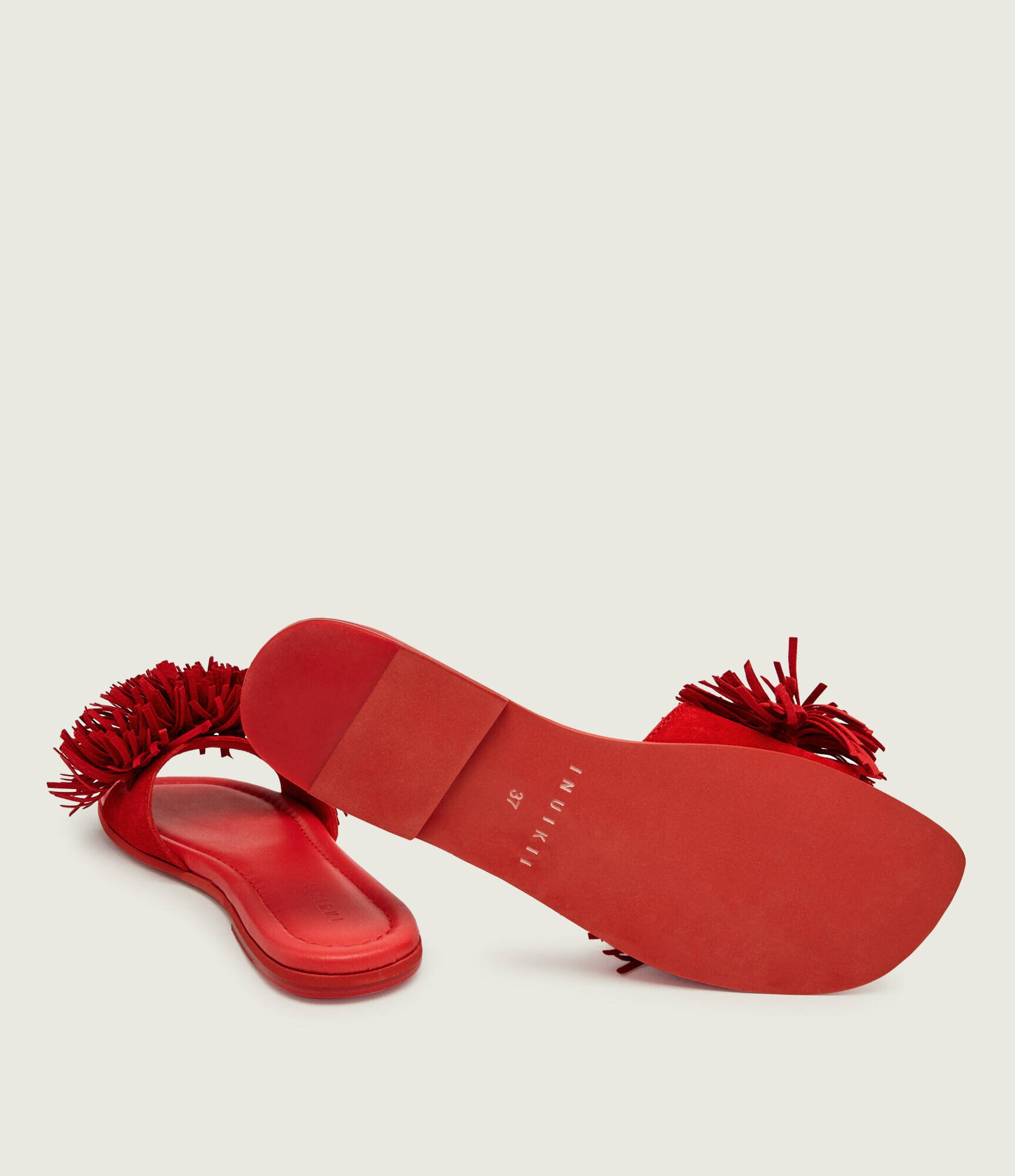 Inuikii Șlapi FRINGES FLOWER | piele întoarsă