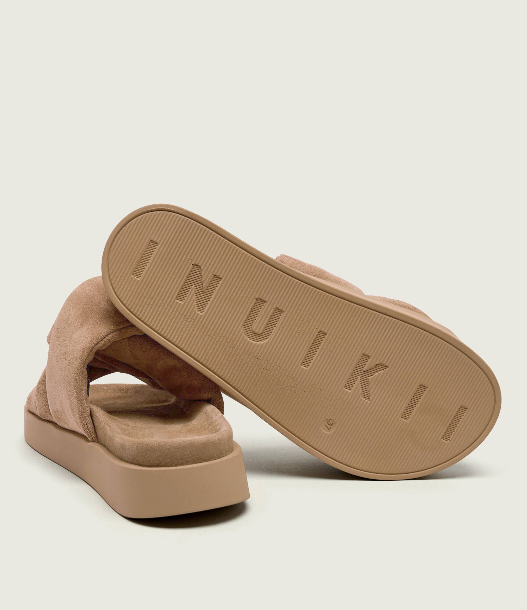 Inuikii Șlapi SOFT CROSSED | piele întoarsă