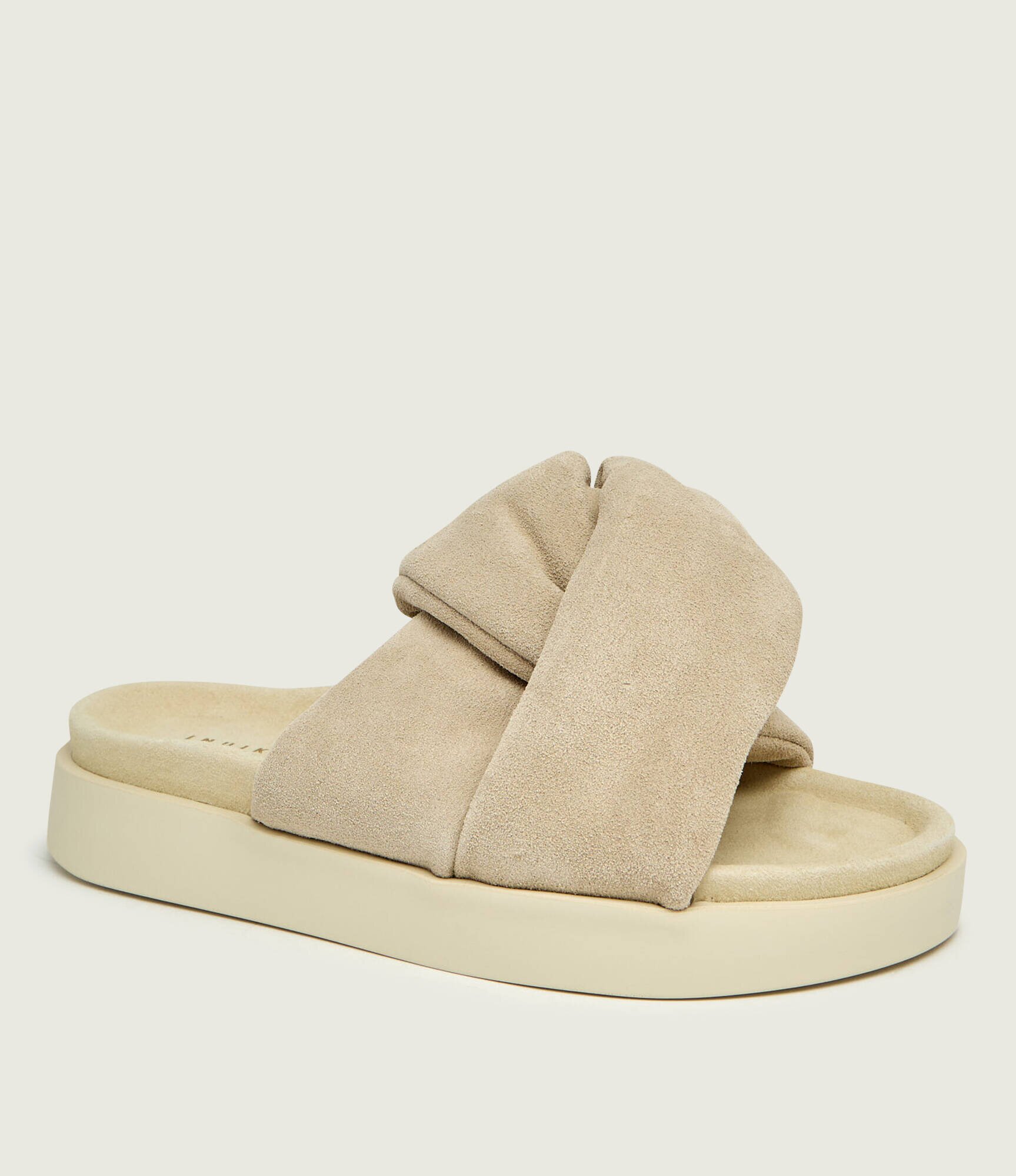 Inuikii Șlapi SOFT CROSSED | piele întoarsă
