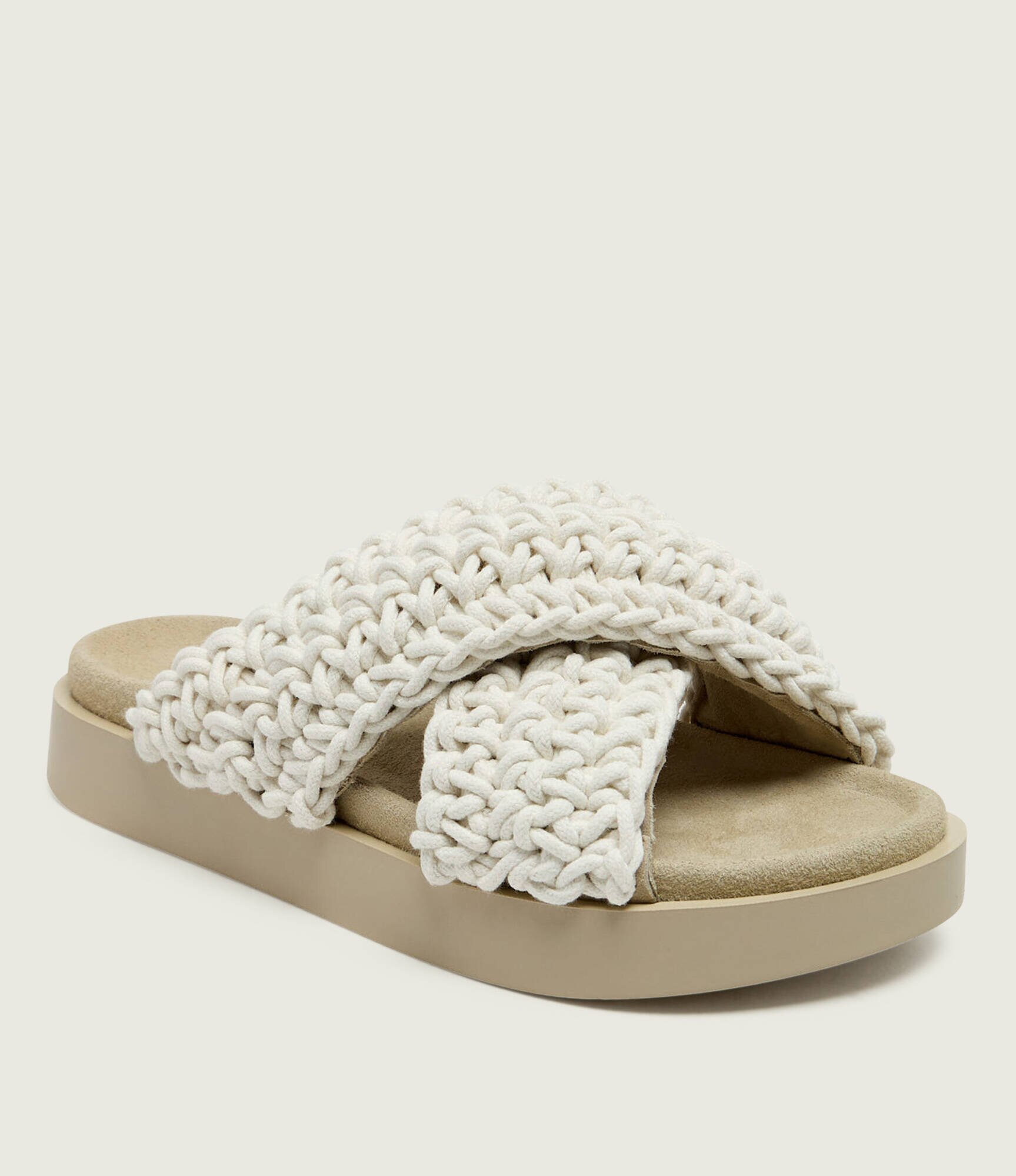 Inuikii Șlapi WOVEN | piele întoarsă